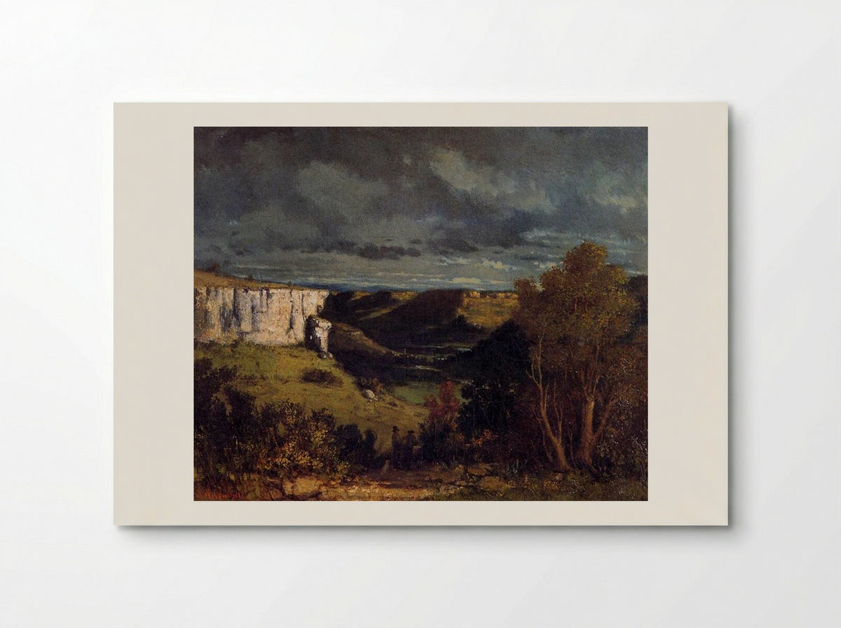 The Valley of the Loue in Stormy Weather - Gustave Courbet - Poster