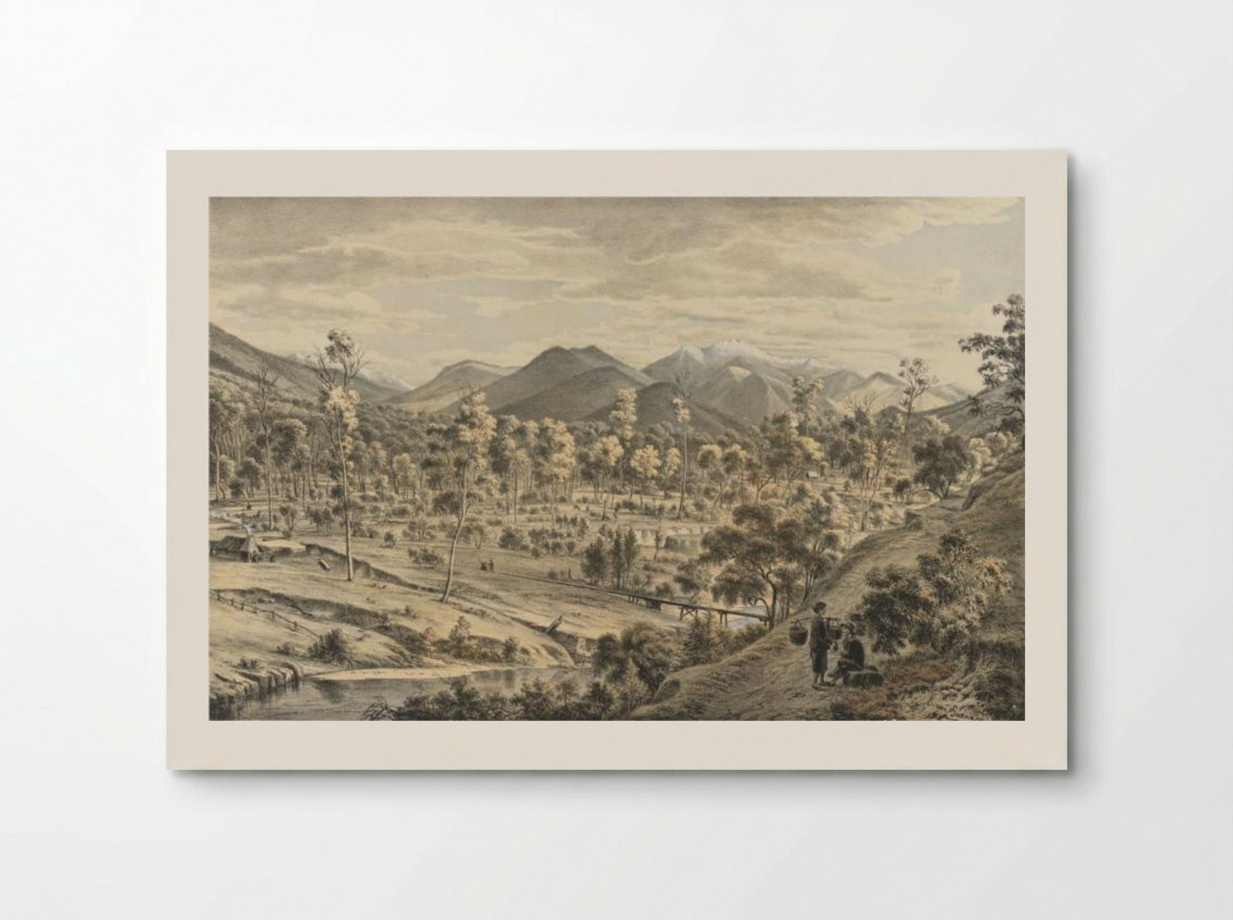 The Valley of the Ovens River - Eugene von Guerard - Poster
