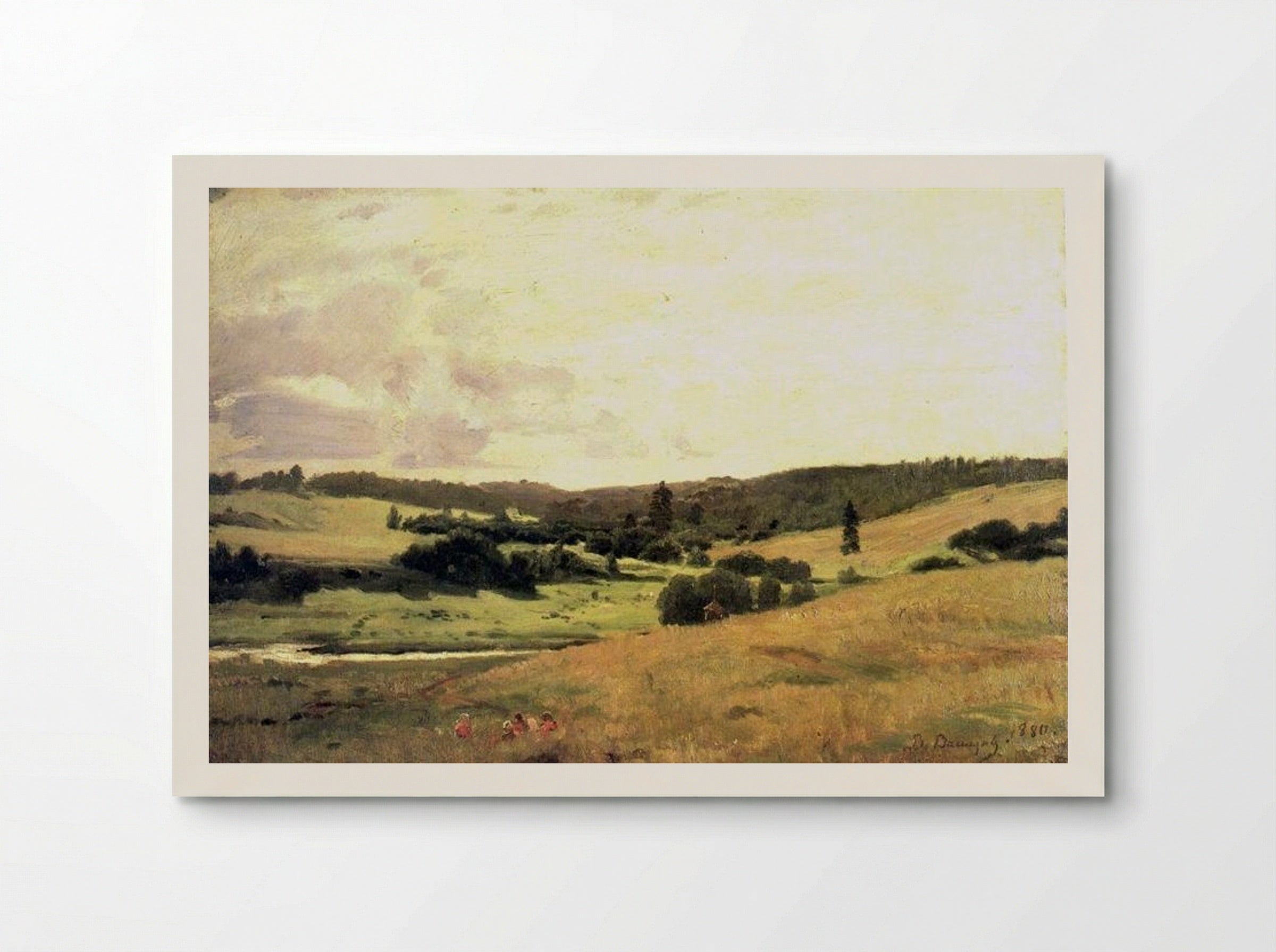 The Valley of the River Near the Village of Vori - Viktor Vasnetsov - Poster
