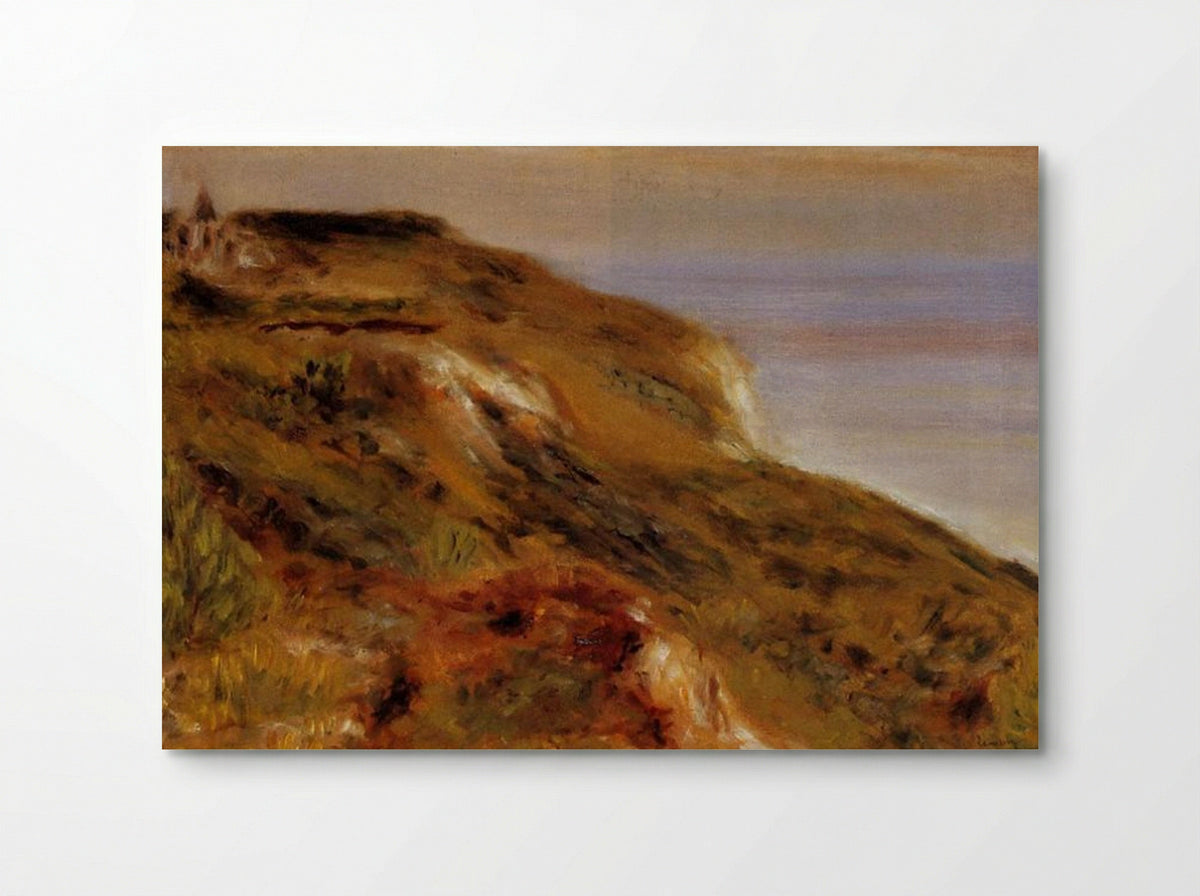The Varangeville Church and the Cliffs - Pierre-Auguste Renoir - Poster