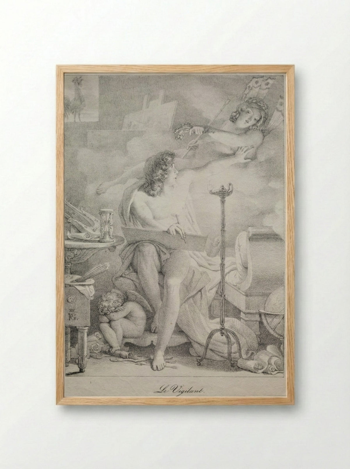 The Vigil - Pierre-Narcisse Guérin - Framed Print Wood