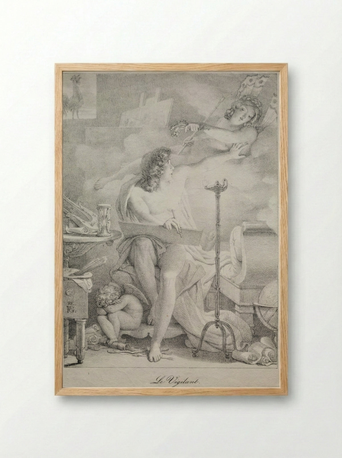 The Vigil - Pierre-Narcisse Guérin - Framed Print Wood