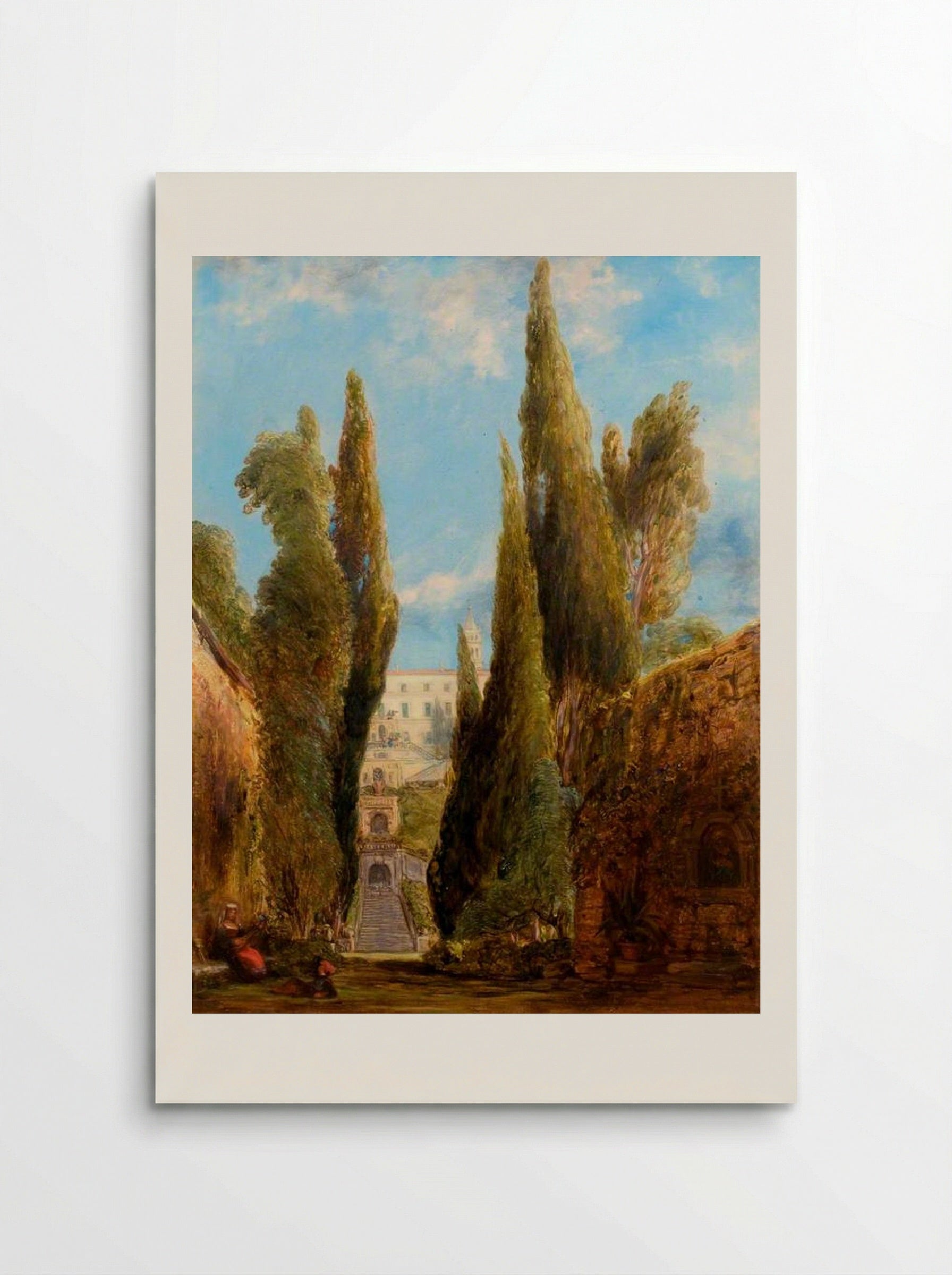 The Villa d'Este, Tivoli - William Collins - Poster