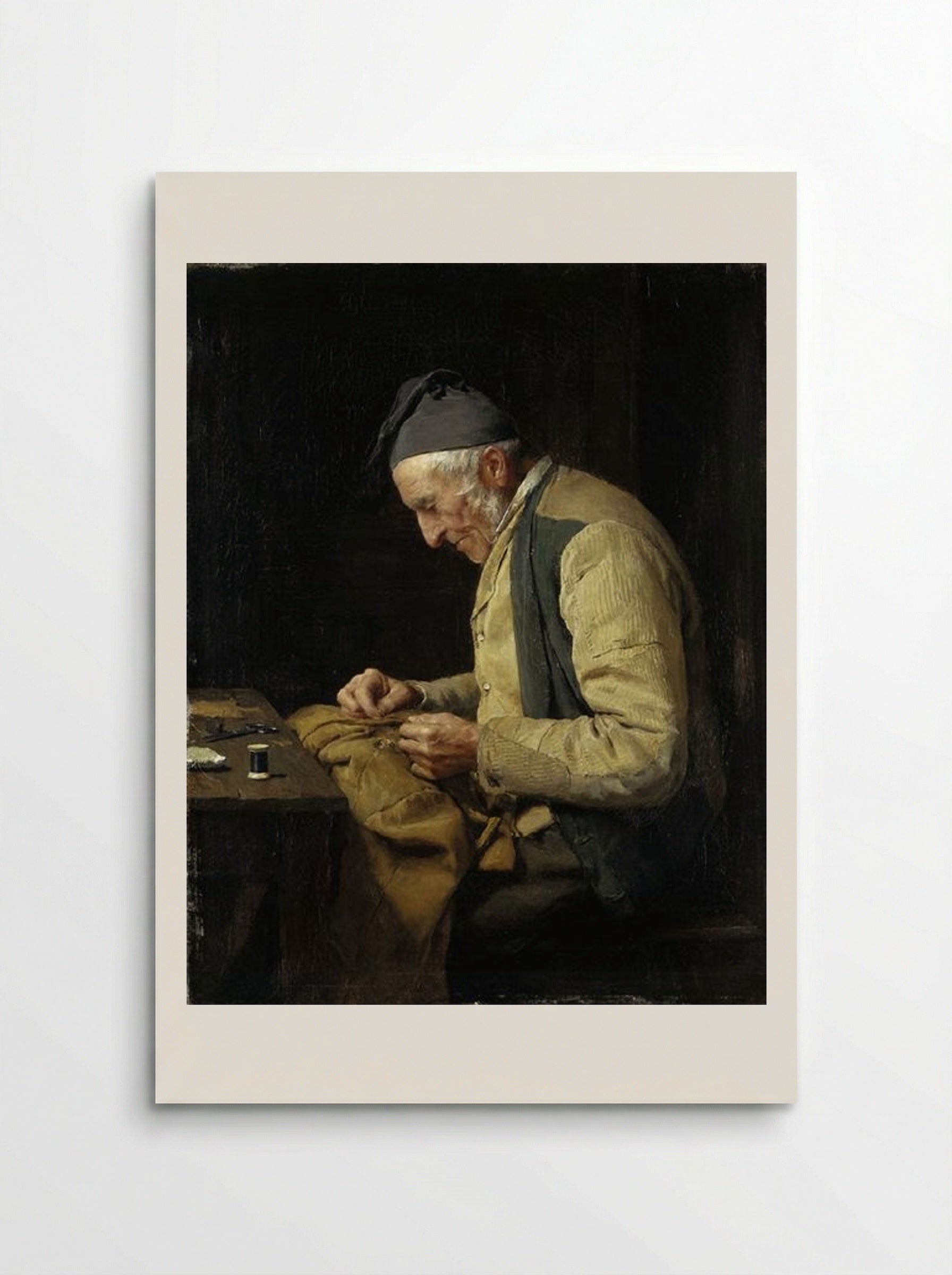 The Village Tailor - Albert Anker - Poster