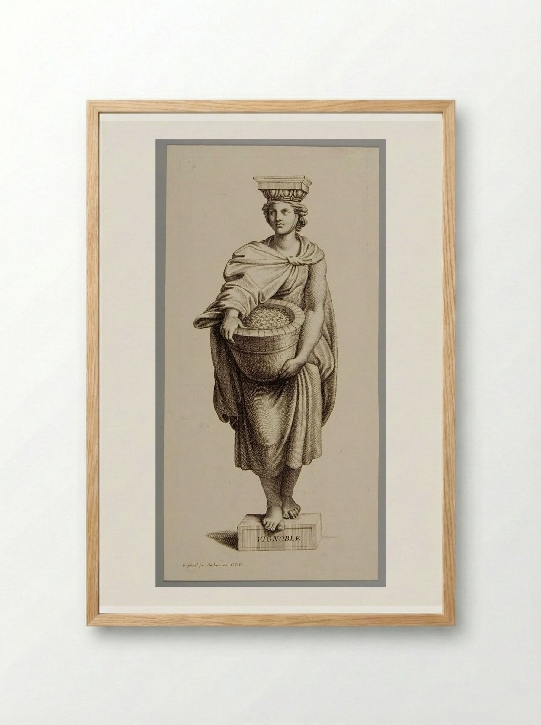The Vineyard - Gérard Audran - Framed Print Wood