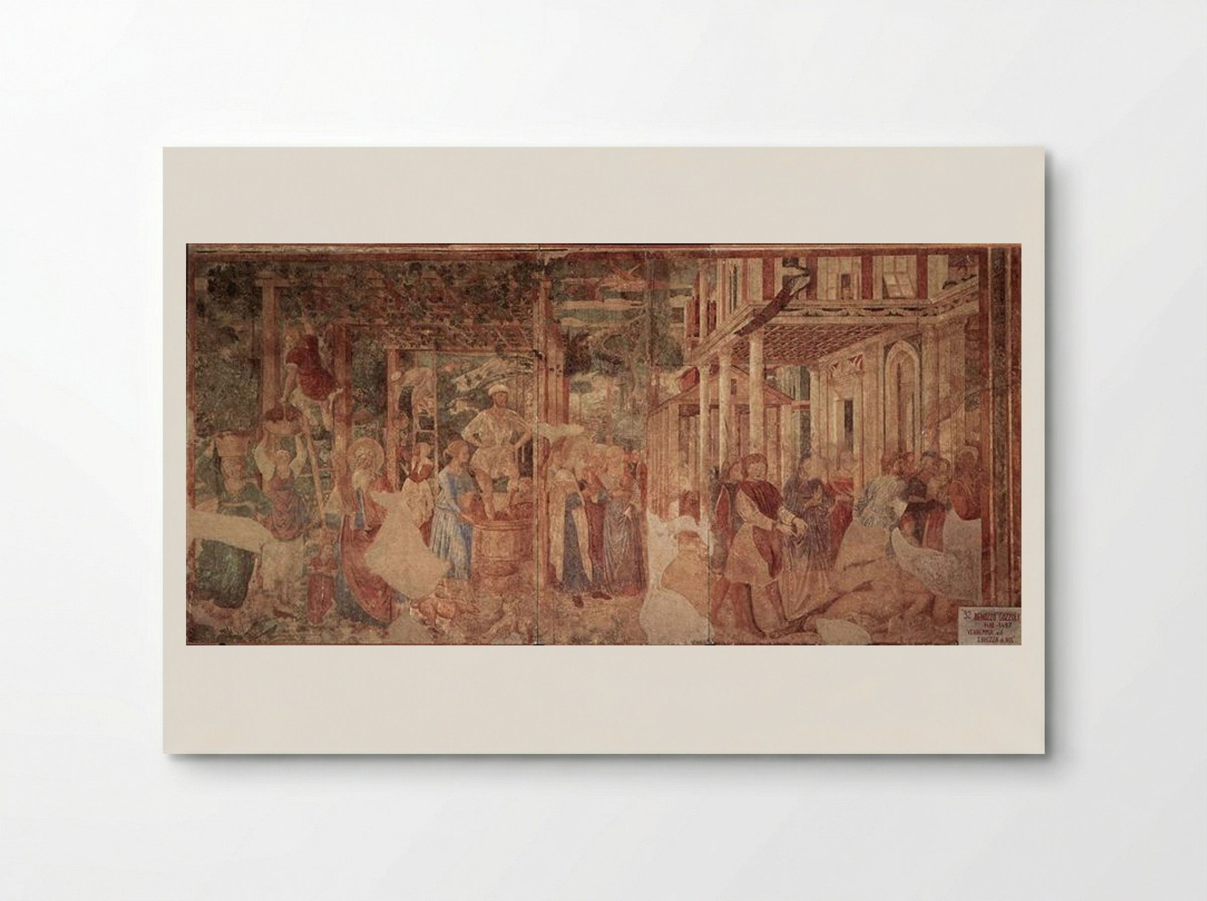 The Vintage and Drunkenness of Noah - Benozzo Gozzoli - Poster