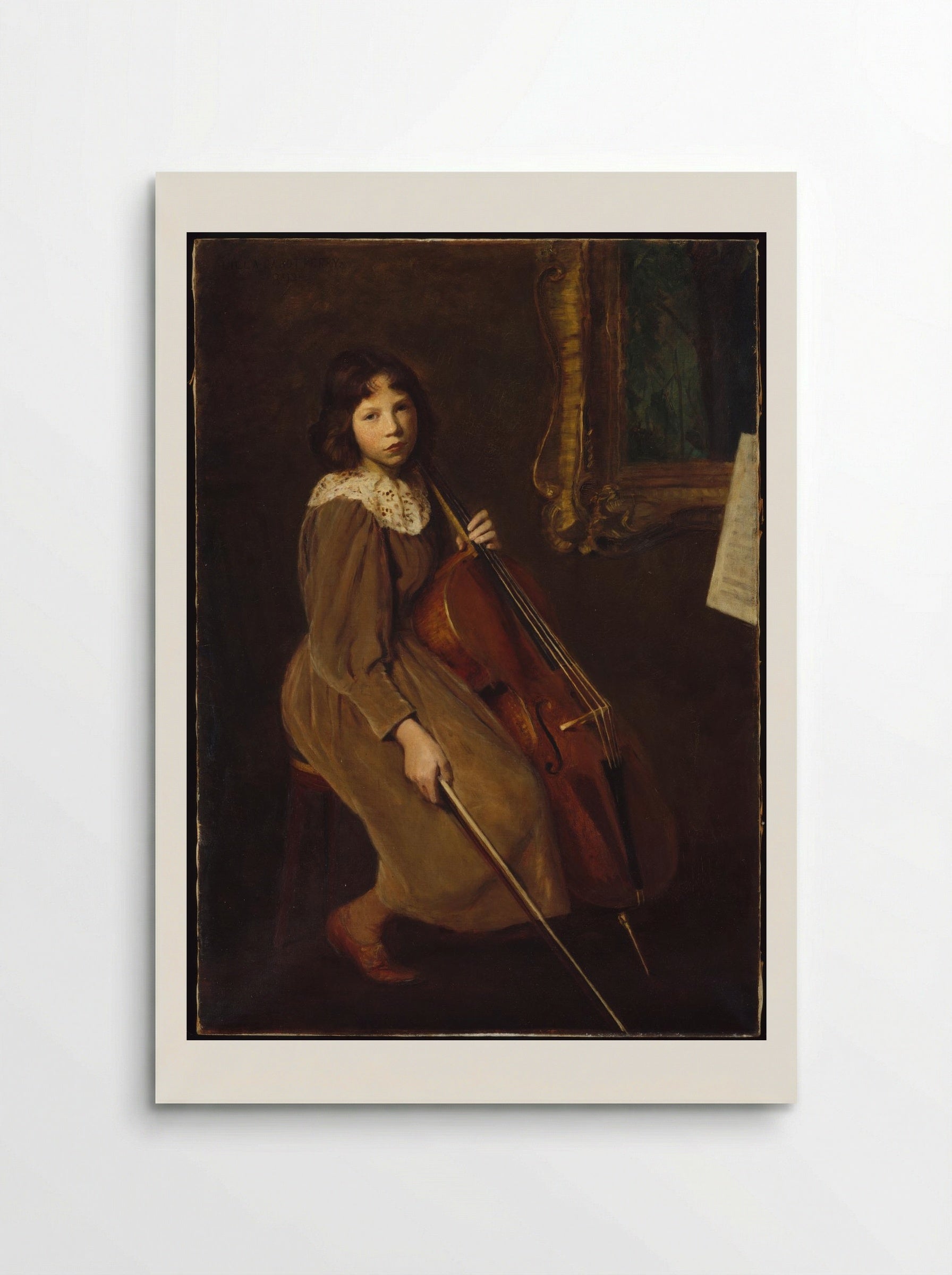 The Violoncellist - Lilla Cabot Perry - Poster