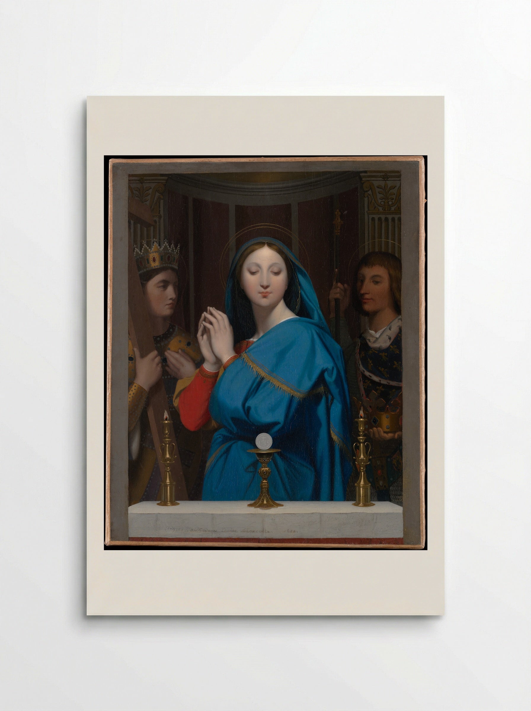 The Virgin Adoring the Host - Jean Auguste Dominique Ingres - Poster