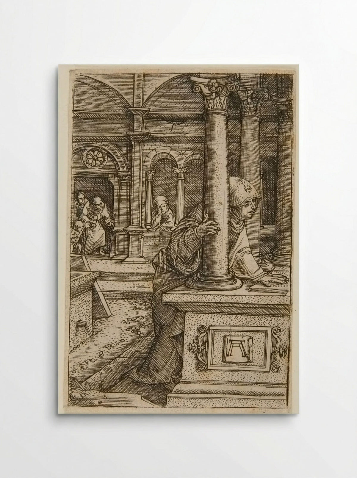 The Virgin Searching for Her Son in the Synagogue - Albrecht Altdorfer - Poster