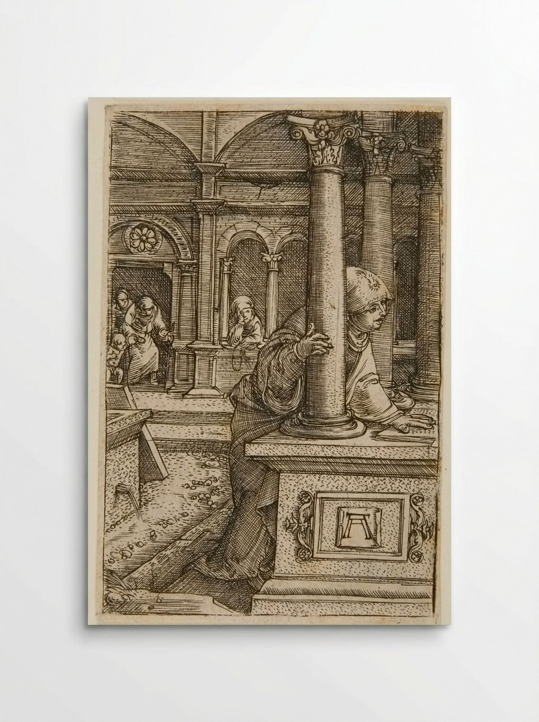 The Virgin Searching for Her Son in the Synagogue - Albrecht Altdorfer - Poster