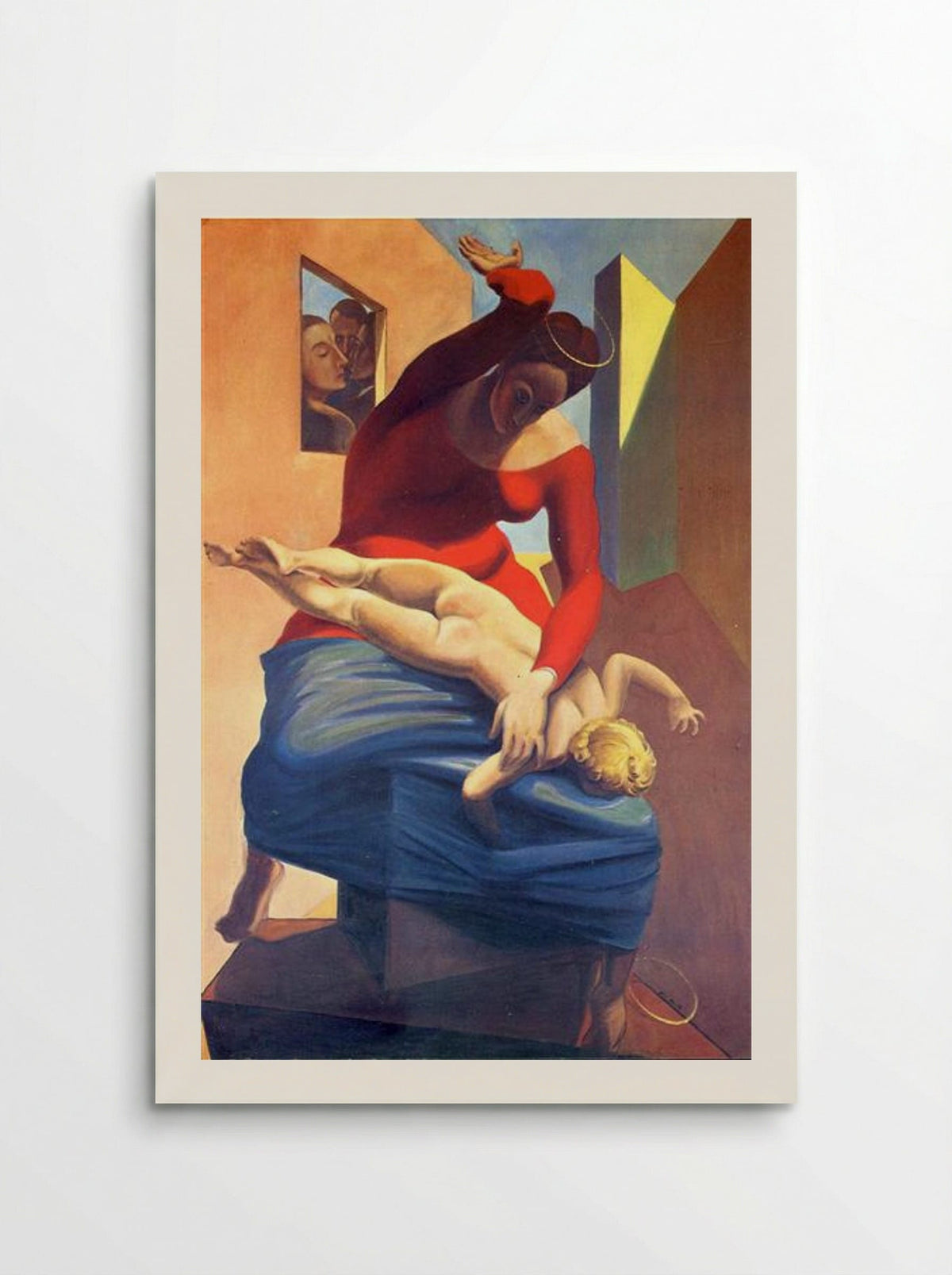 The Virgin Spanking the Christ Child before Three Witnesses: Andre Breton, Paul Eluard, and the Painter - Max Ernst - Poster