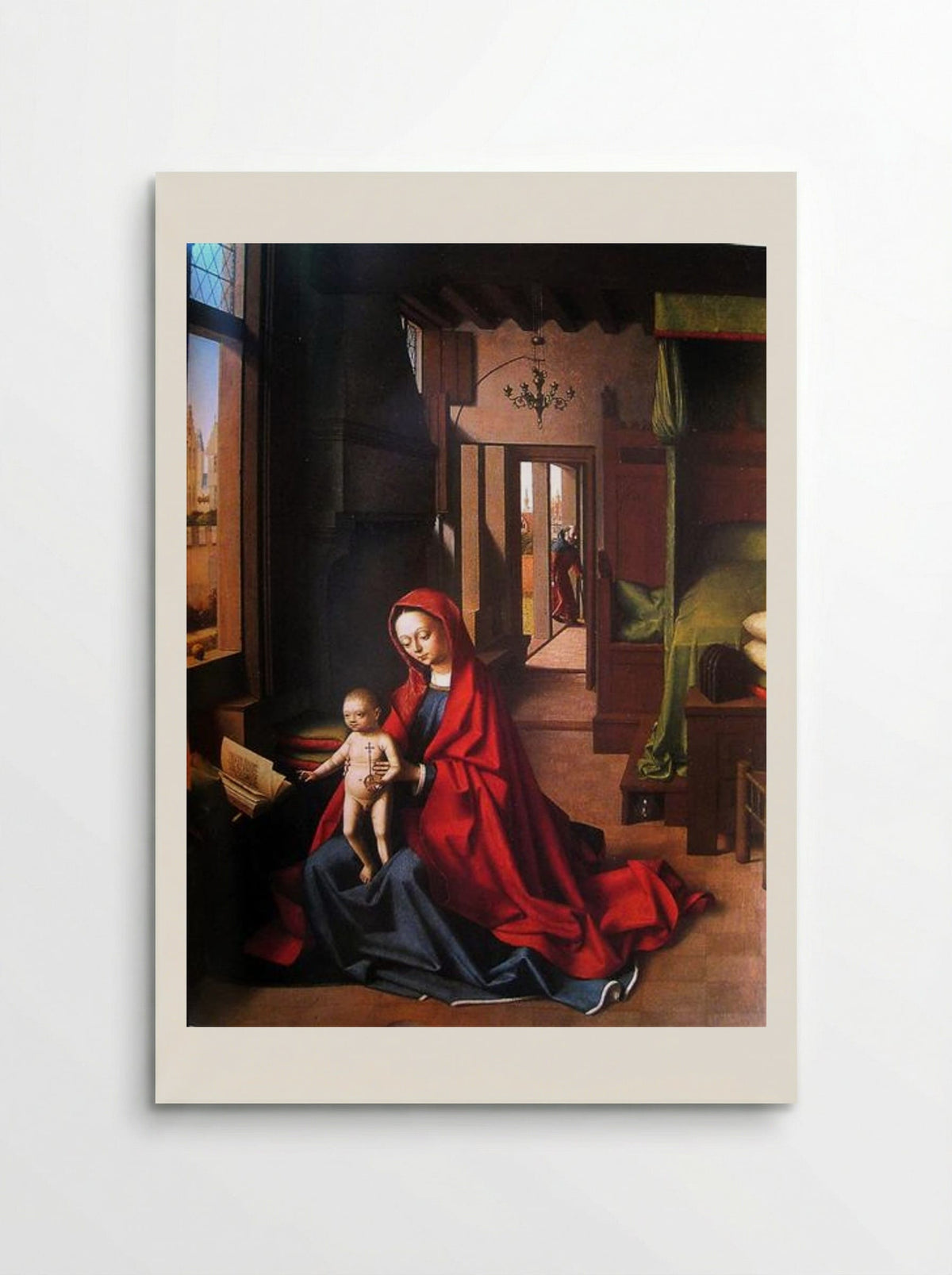 The Virgin and Child in a Gothic Interior - Petrus Christus - Poster