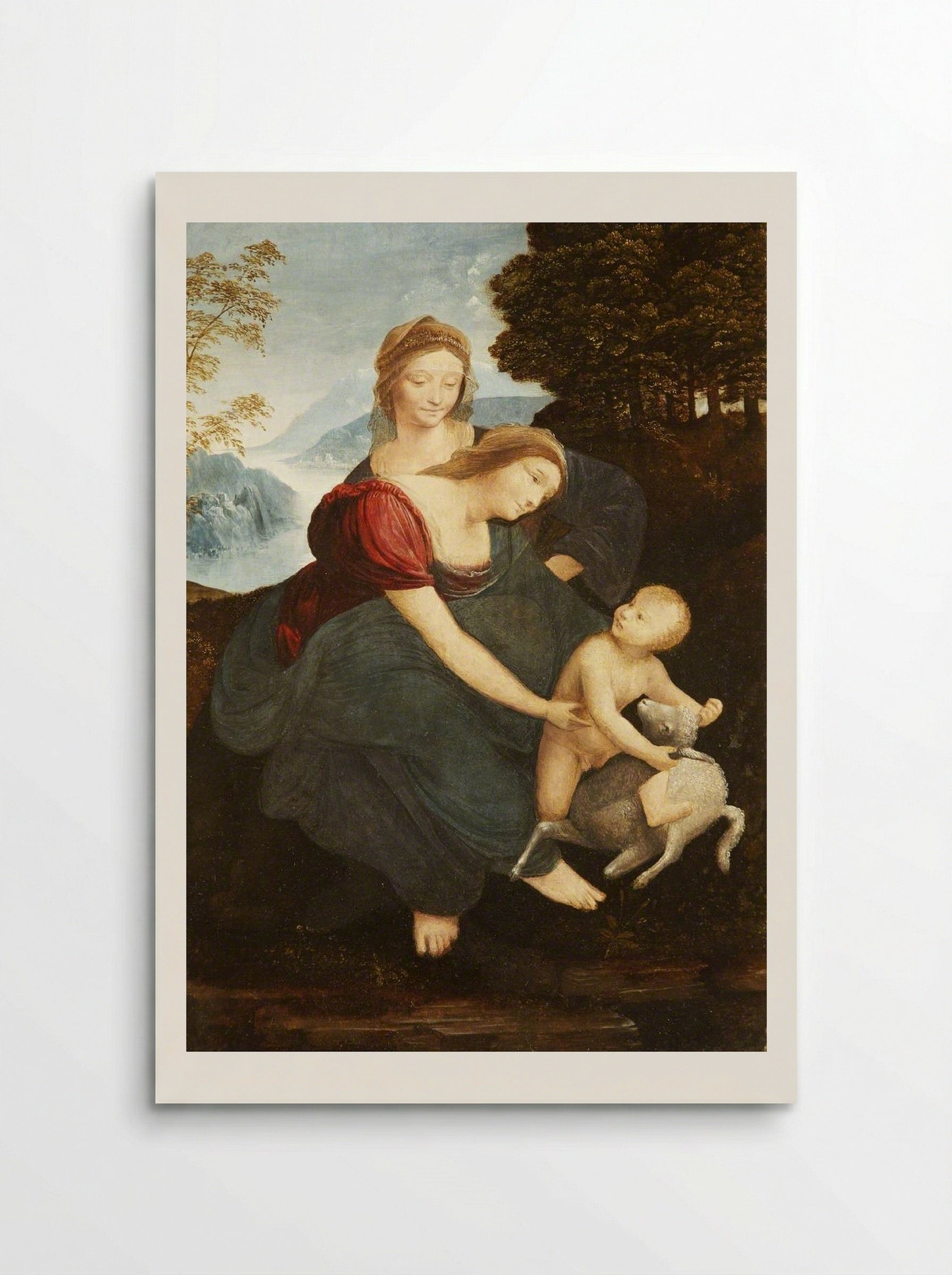 The Virgin and Child with Saint Anne - Leonardo da Vinci - Poster