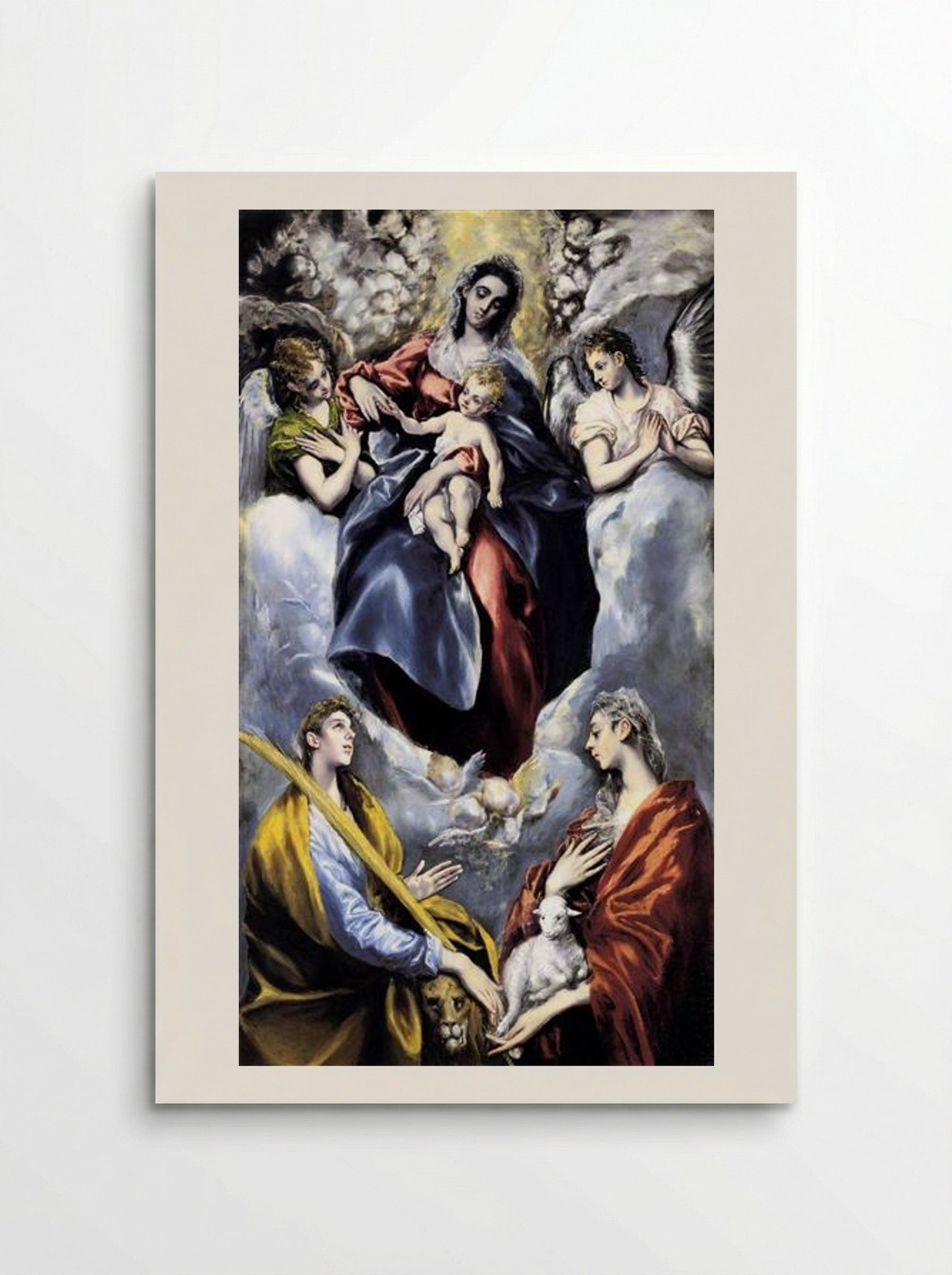 The Virgin and Child with Saint Martina and Saint Agnes - El Greco - Poster