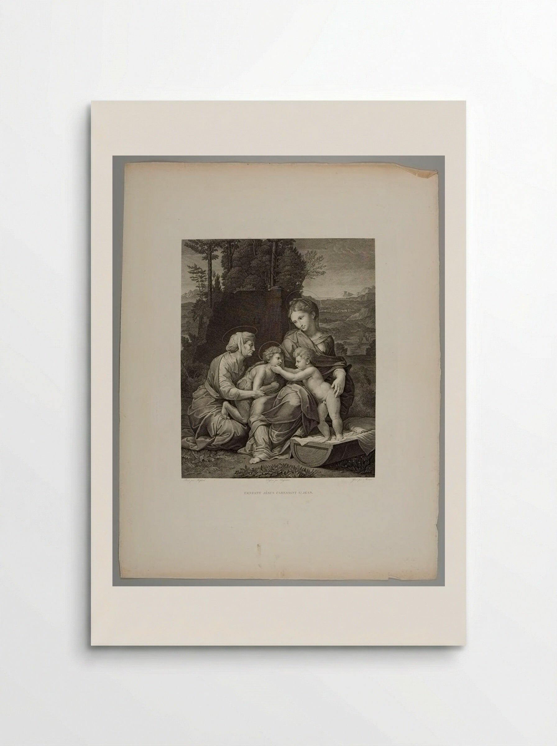 The Virgin and Child with Saints Anne and John the Baptist - Ernst Morace - Poster