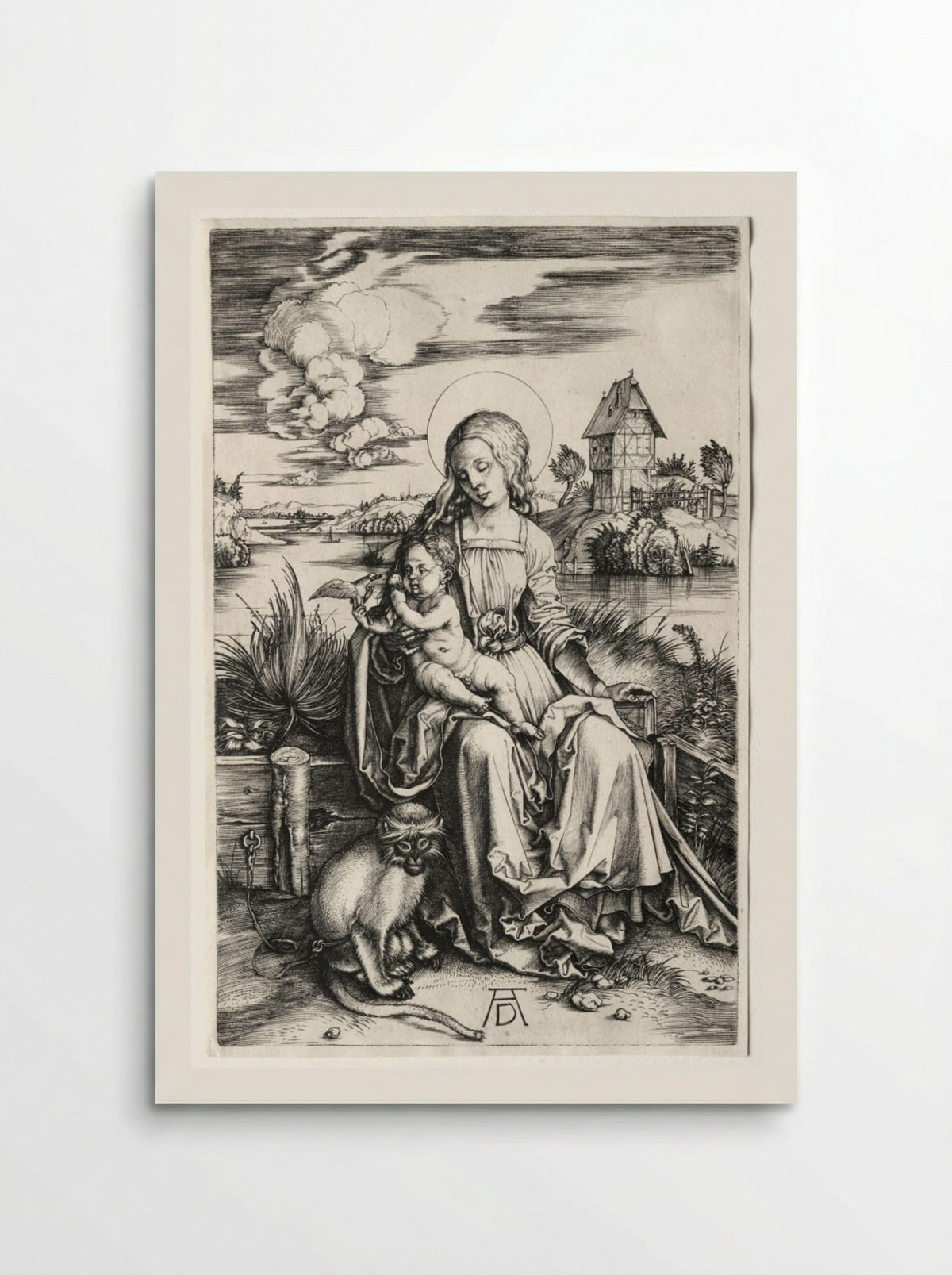 The Virgin and Child with a Monkey - Albrecht Dürer - Poster