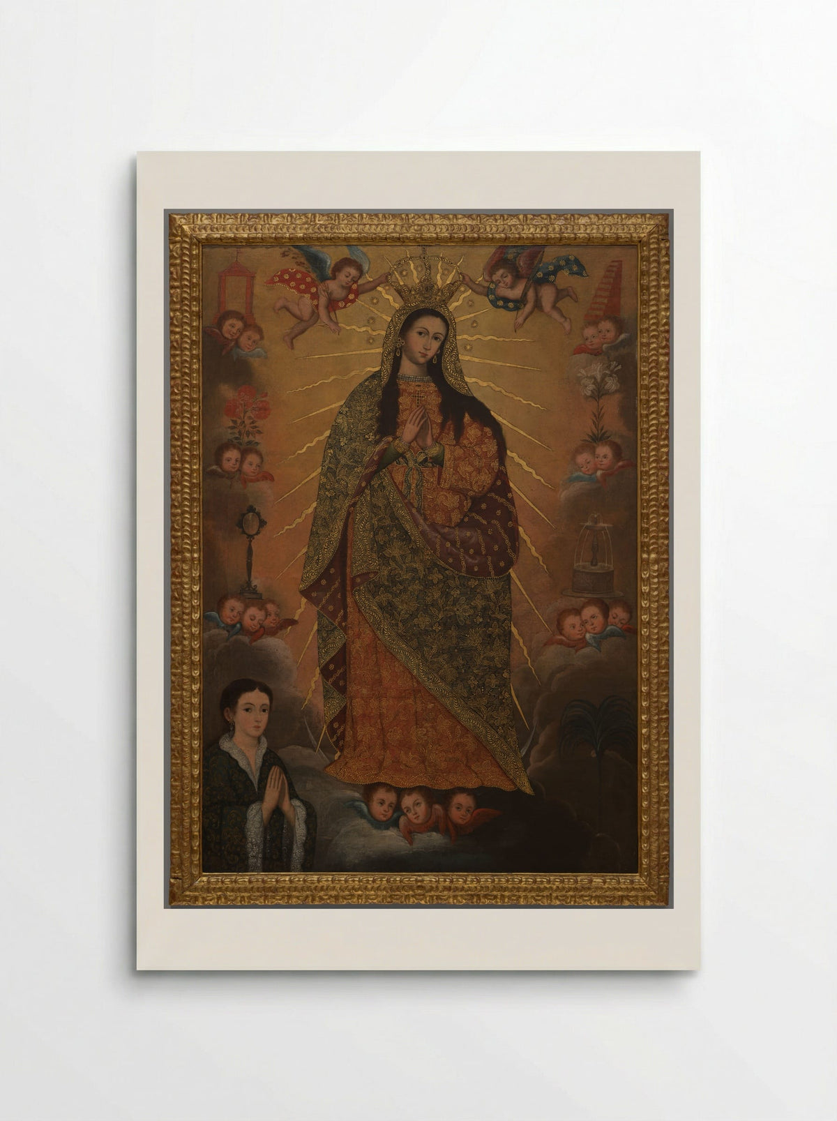The Virgin of the Miracle with a Donor - Fine Art Print - Poster