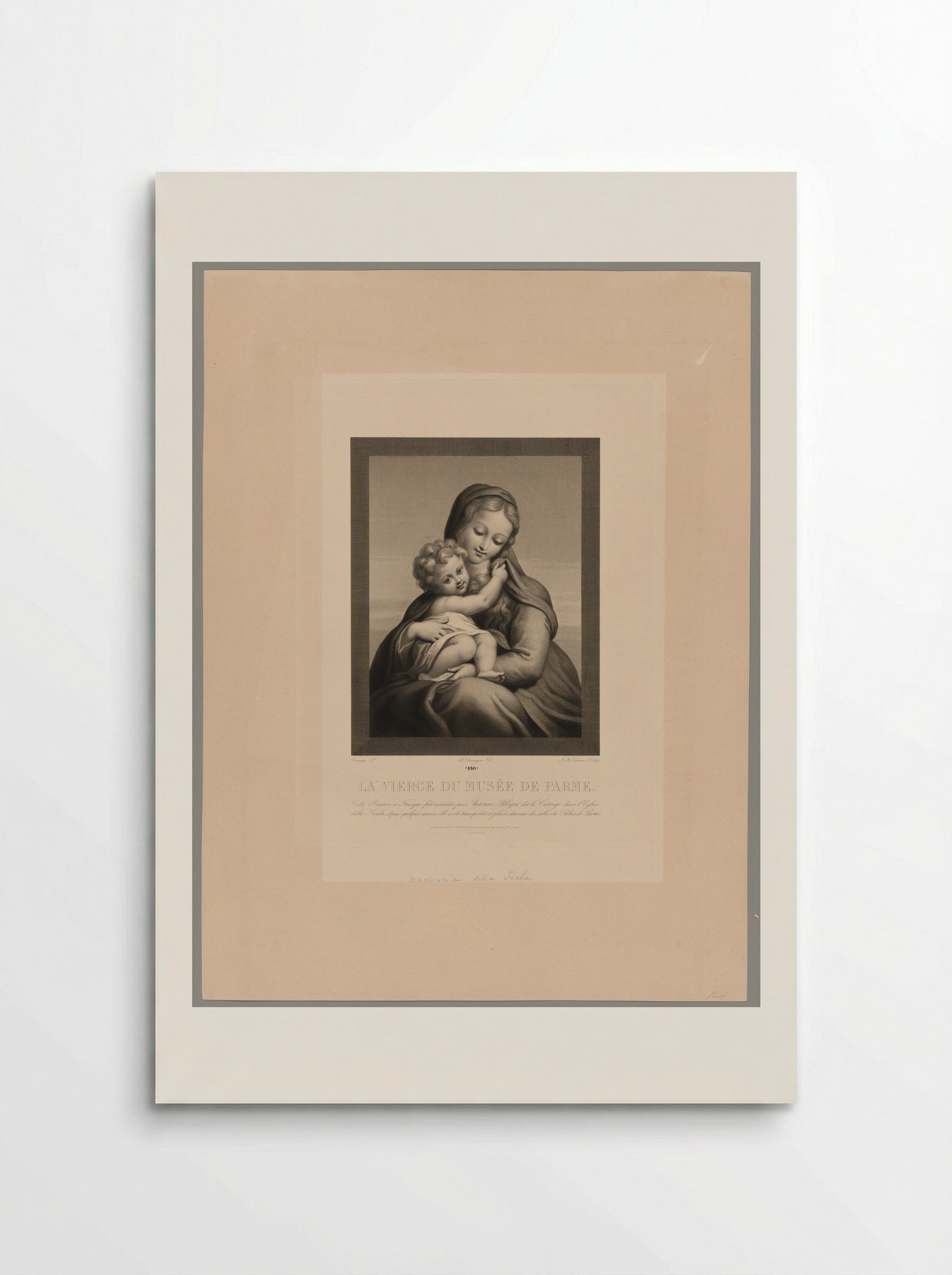 The Virgin of the Musée de Parme - Jean Marie Leroux - Poster