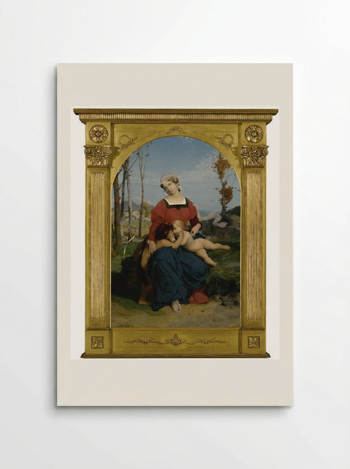 The Virgin, the Infant Jesus and St. John - Jean-Léon Gérôme - Poster