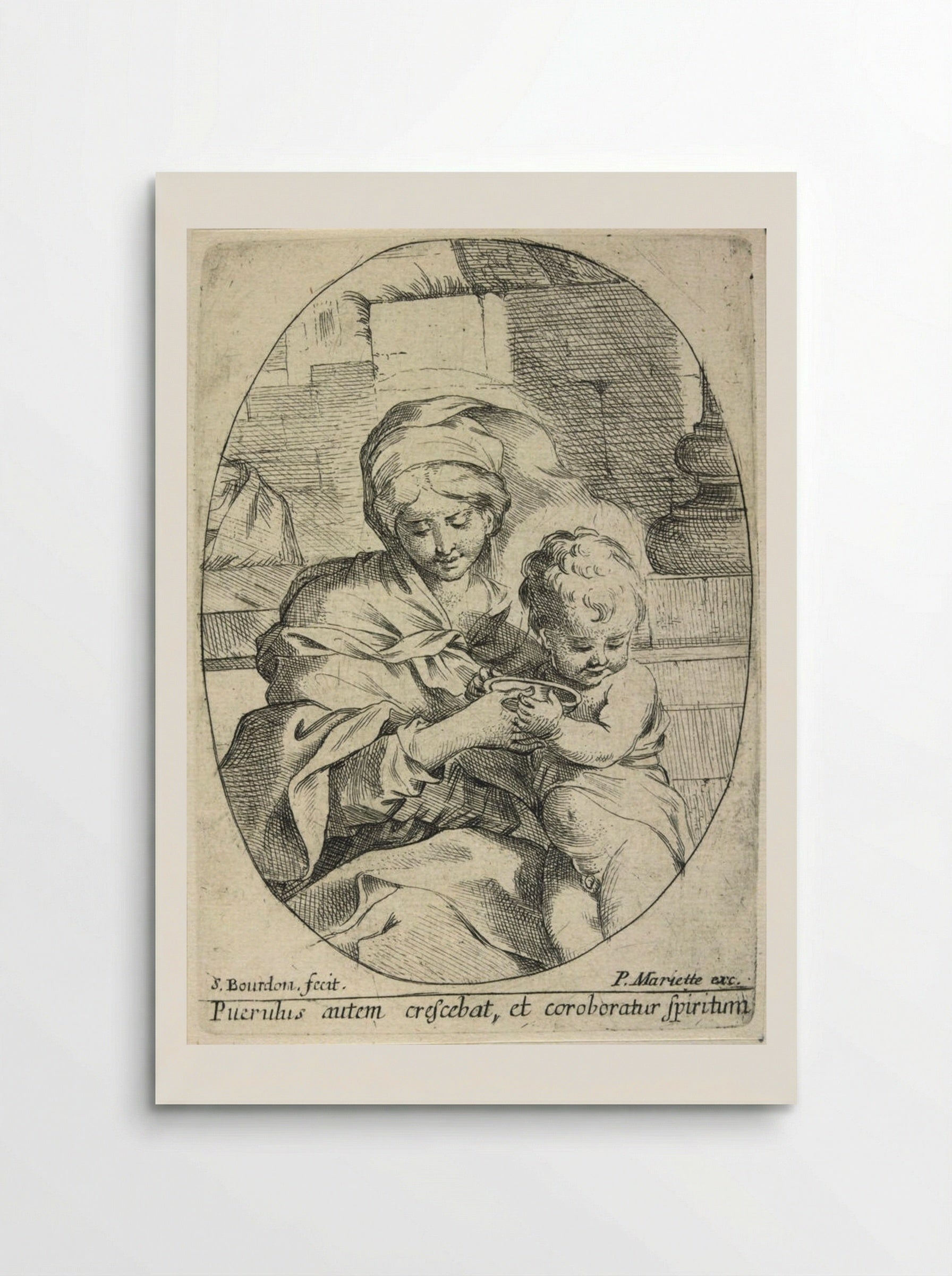 The Virgin with the Bowl - Sébastien Bourdon - Poster