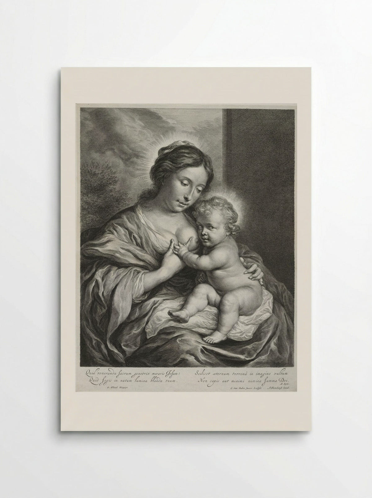 The Virgin with the Child - Cornelis van Dalen the Younger - Poster