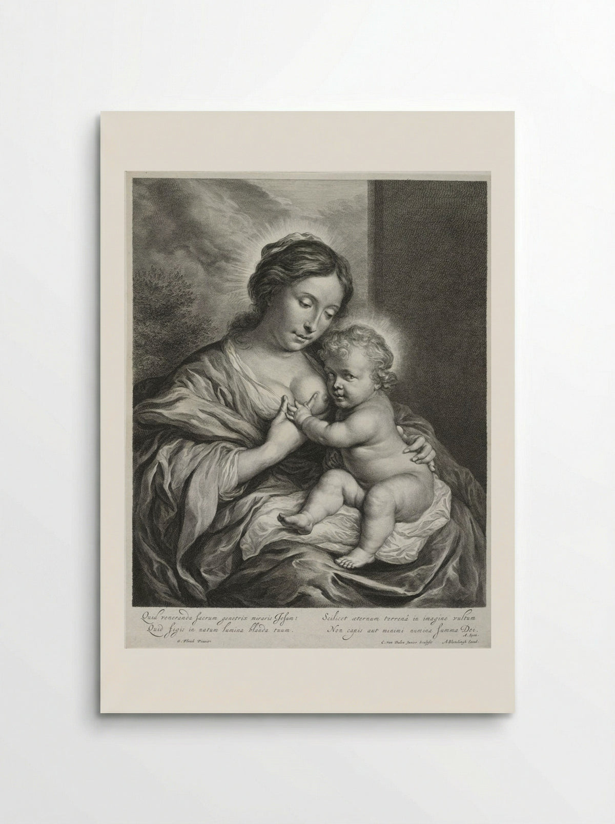 The Virgin with the Child - Cornelis van Dalen the Younger - Poster