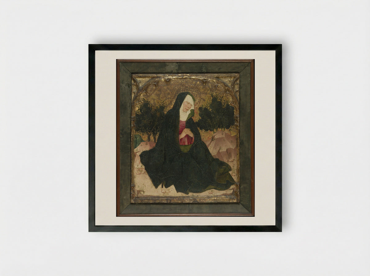 The Virgin - Spanish (Catalan) Painter - Framed Print Black
