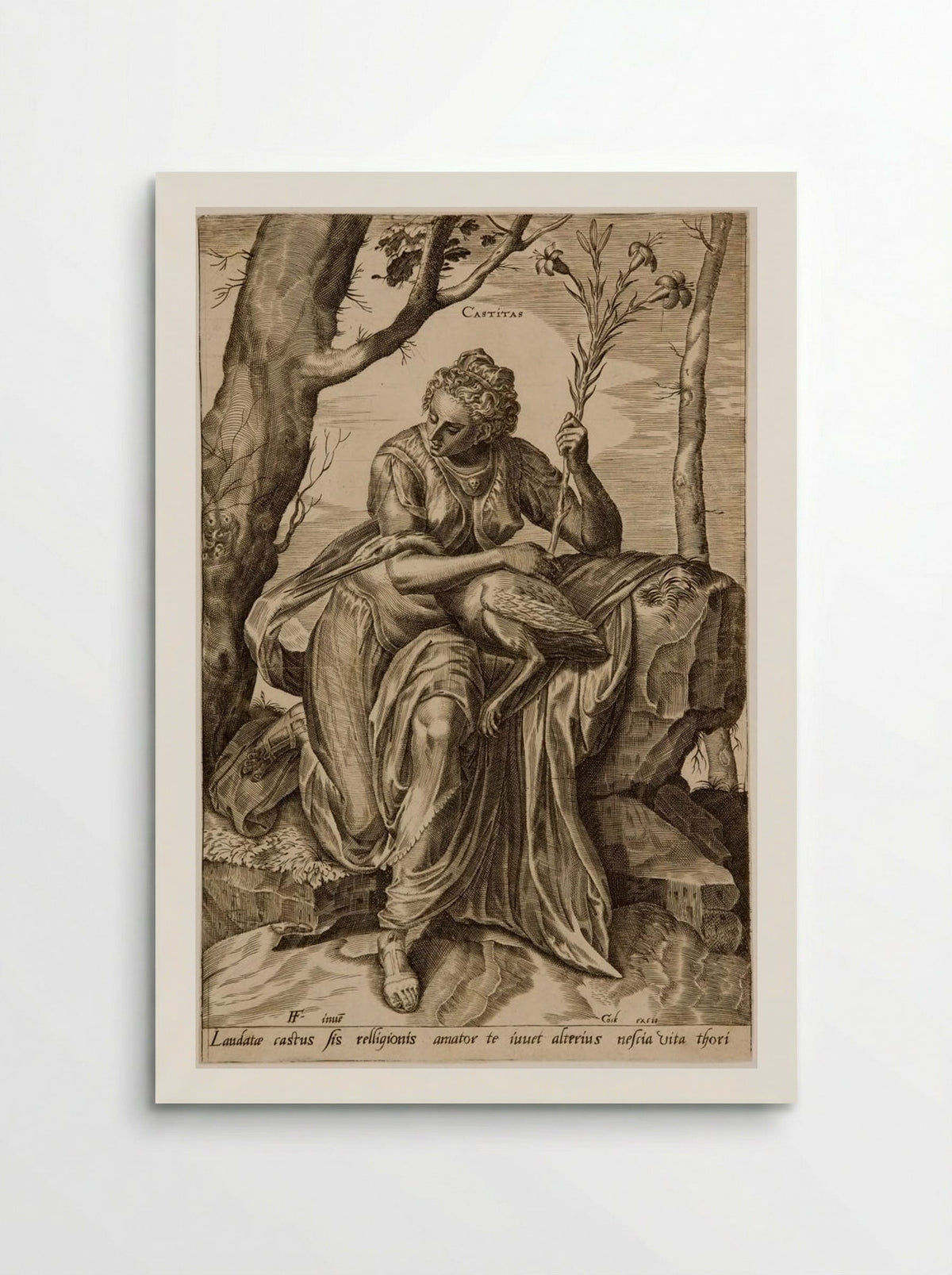 The Virtues: Castitas - Cornelis Cort - Poster