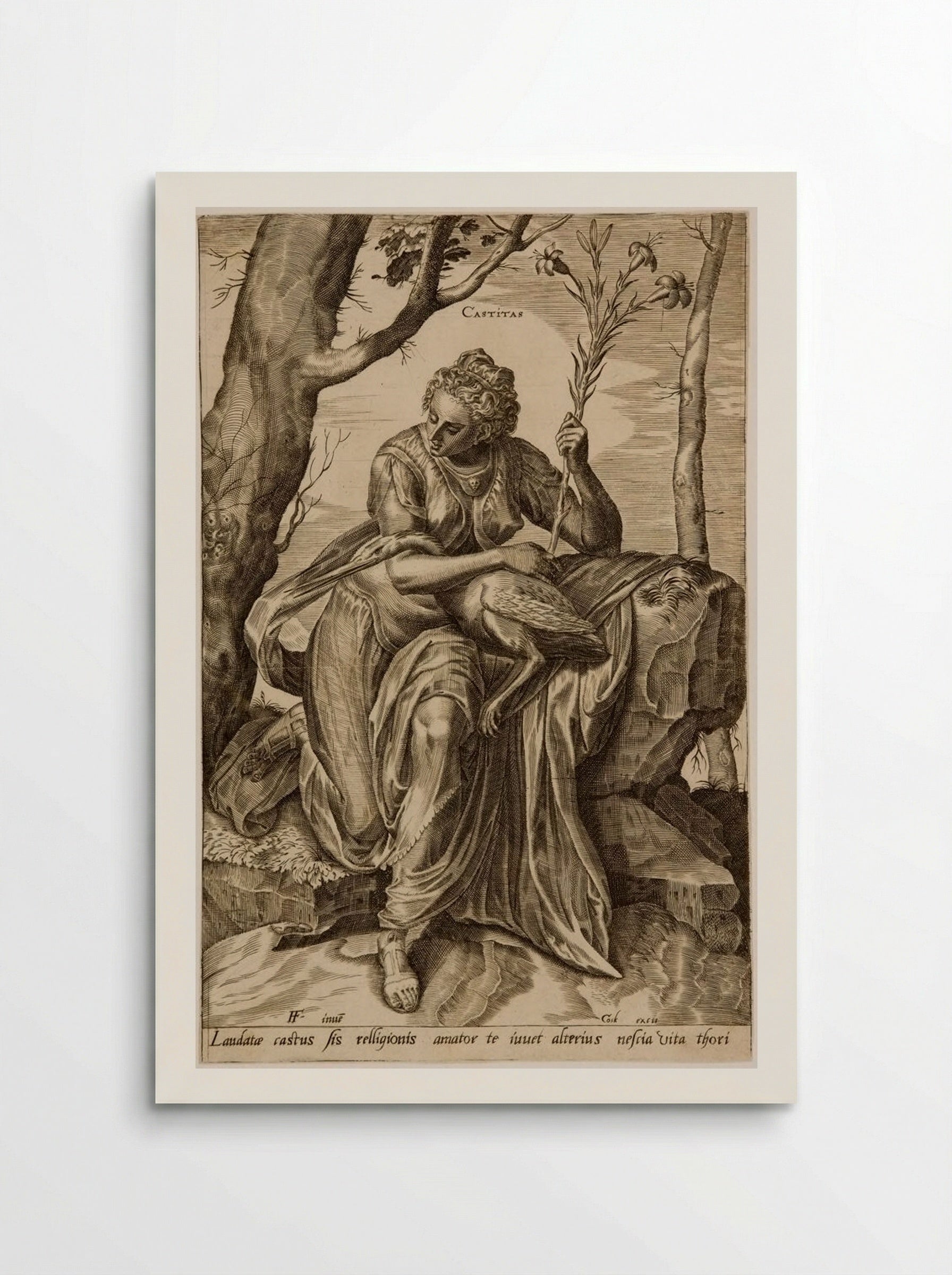 The Virtues: Castitas - Cornelis Cort - Poster