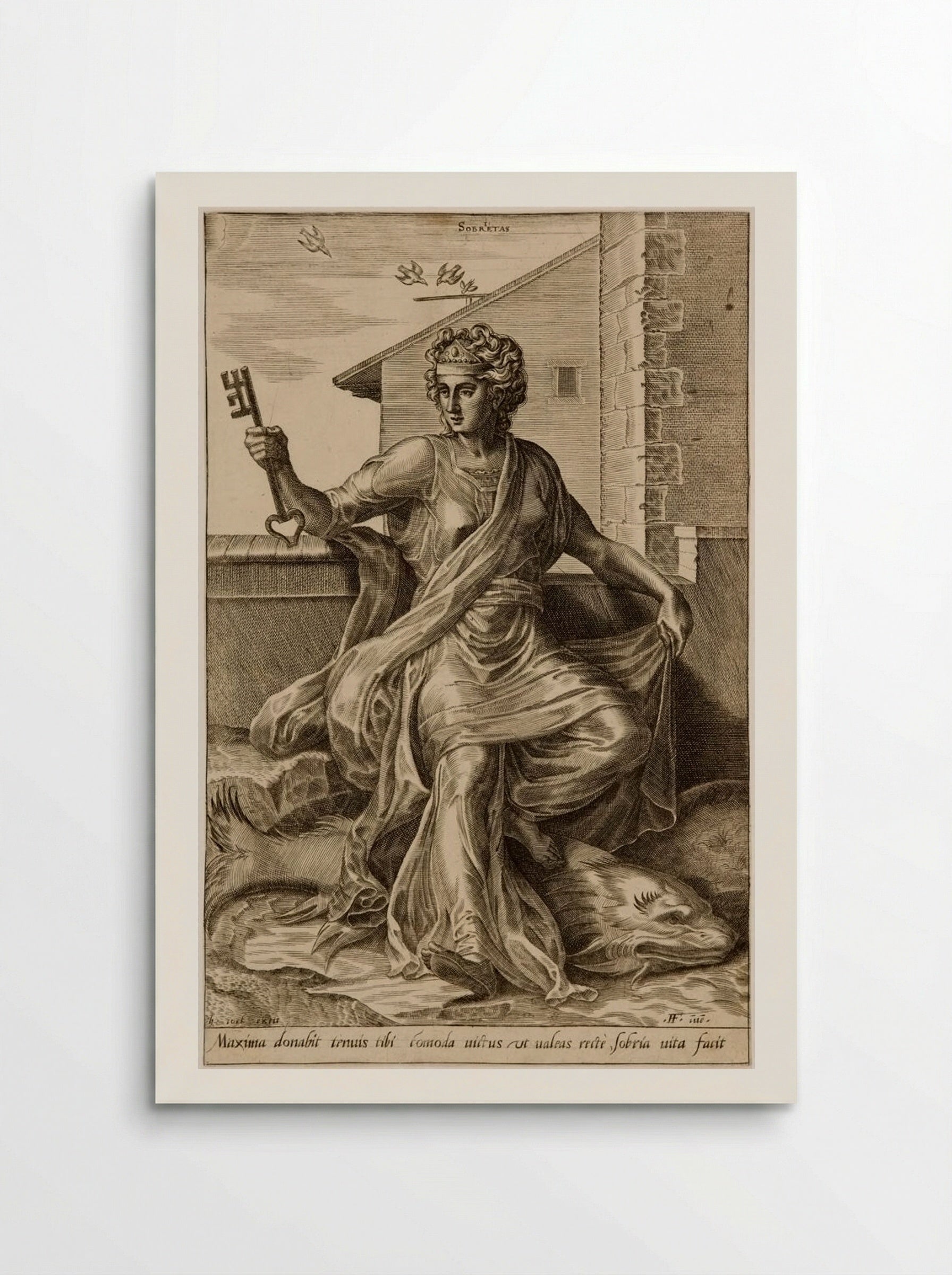 The Virtues: Sobrietas - Cornelis Cort - Poster