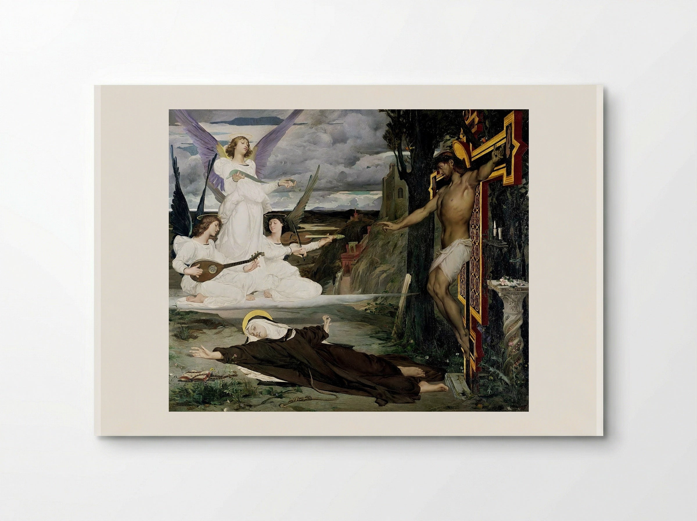 The Vision, Legend of the 14th Century - Luc-Olivier Merson - Poster