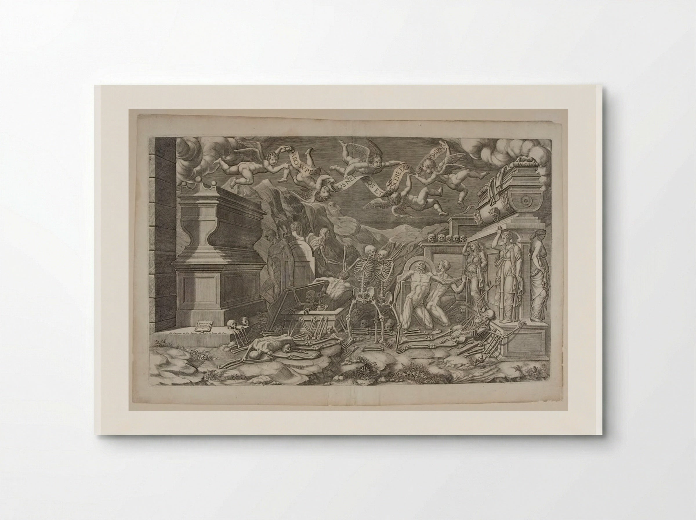 The Vision of Ezekiel - Giorgio Ghisi - Poster