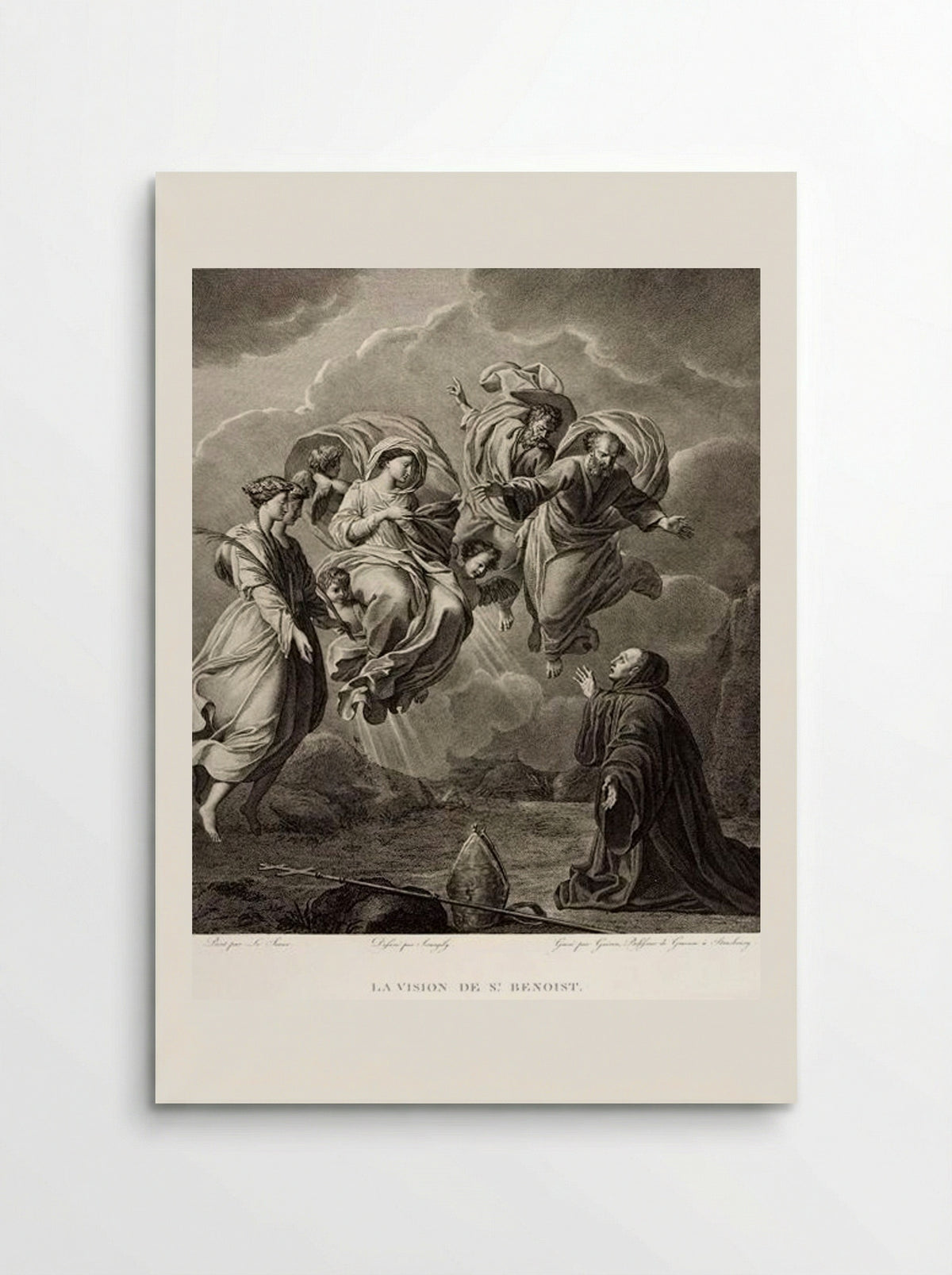 The Vision of Saint Benedict - Christophe Guérin - Poster