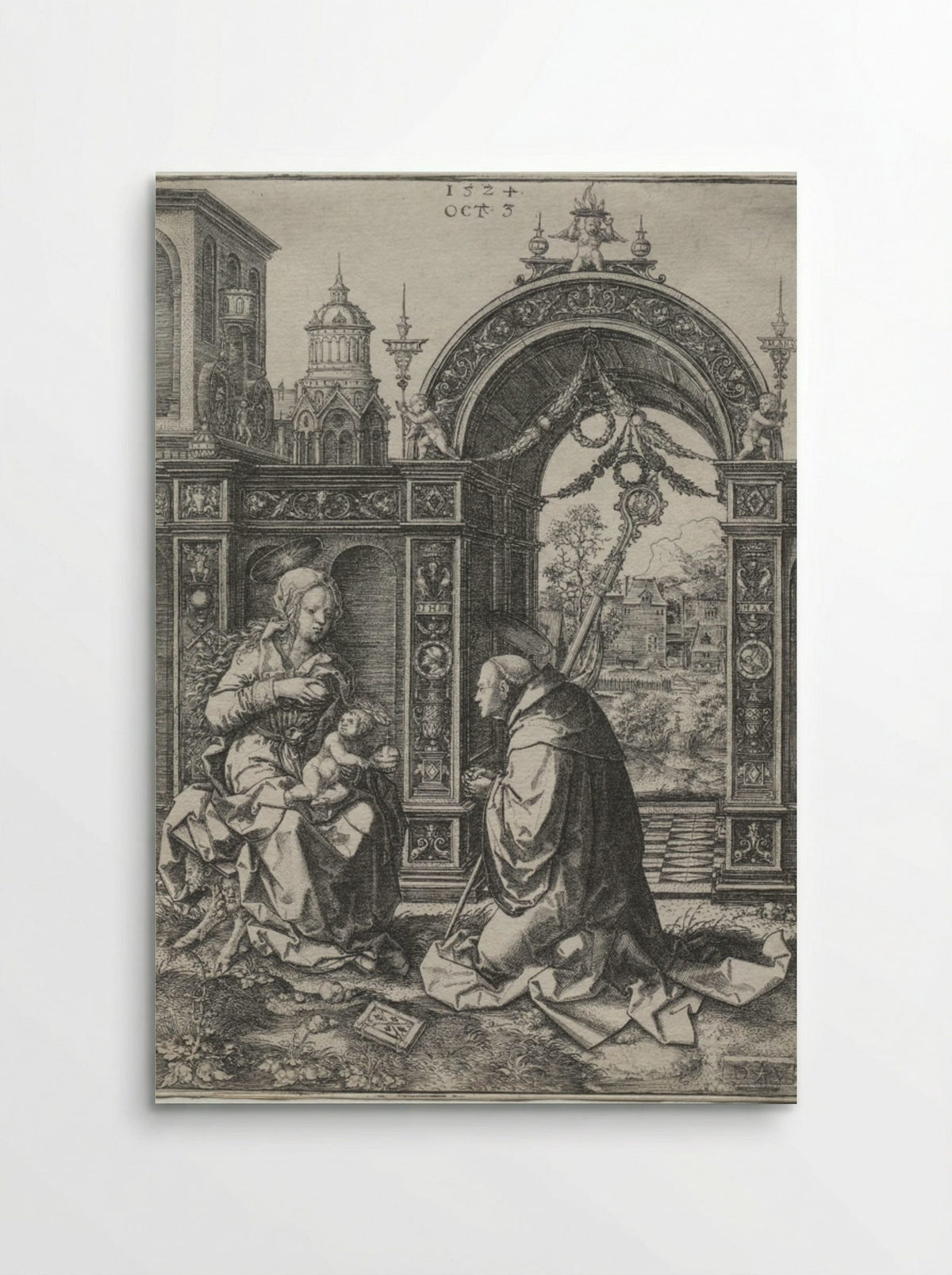 The Vision of St. Bernard - Dirk Vellert - Poster