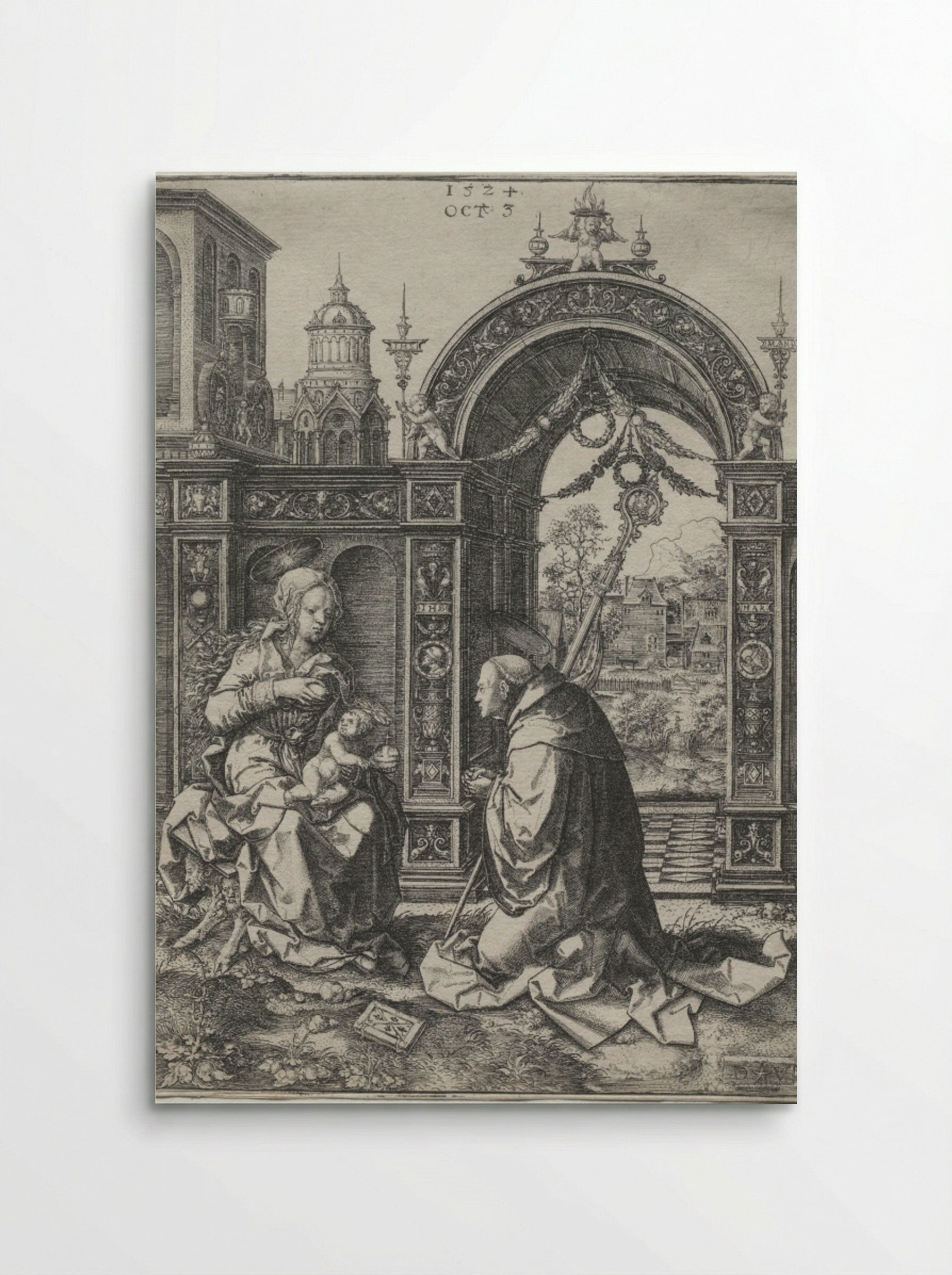 The Vision of St. Bernard - Dirk Vellert - Poster