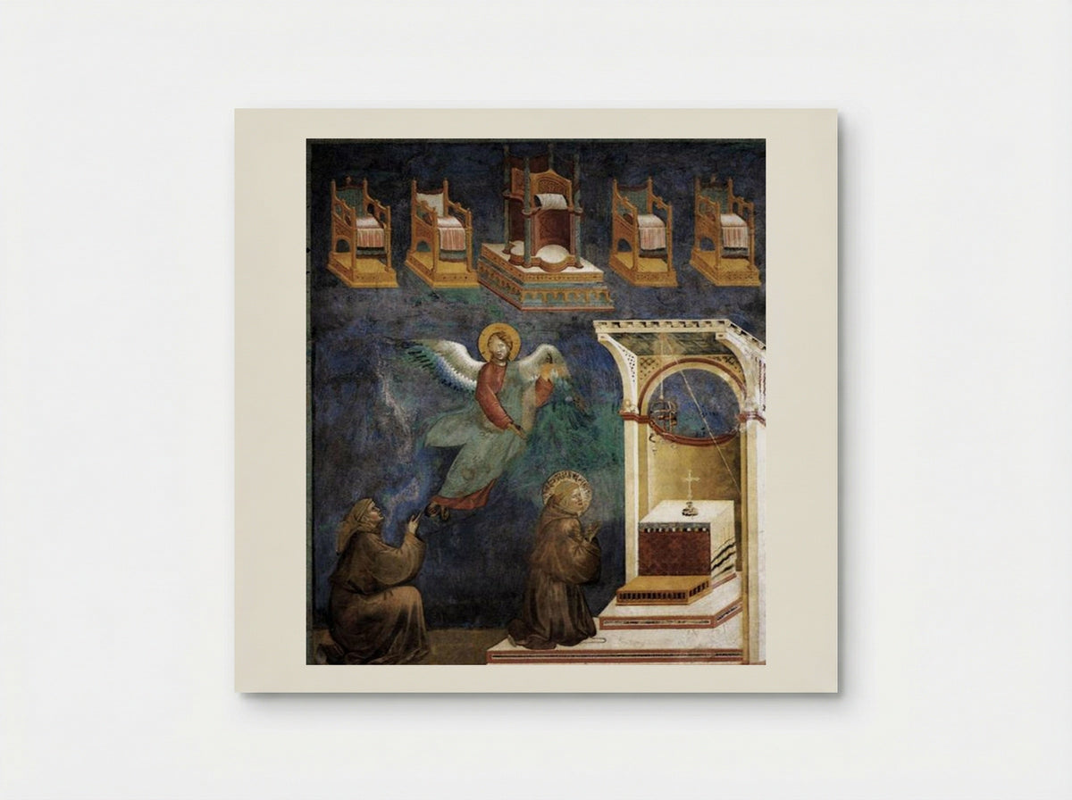 The Vision of the Thrones - Giotto di Bondone - Poster