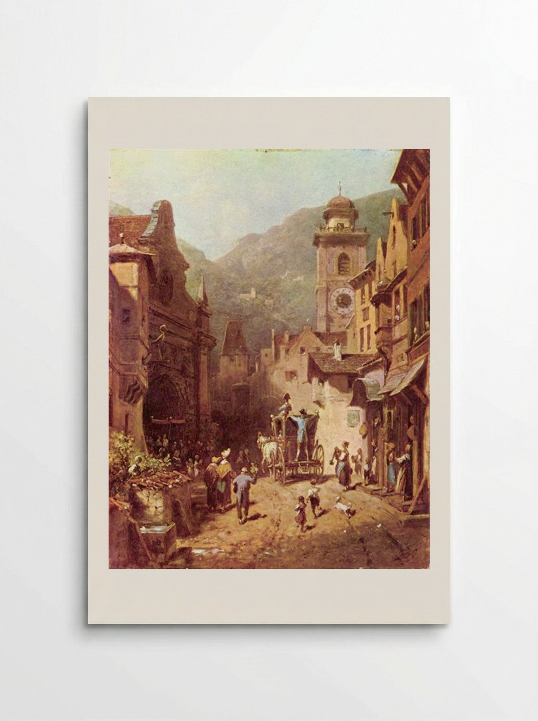 The Visit of the Father - Carl Spitzweg - Poster