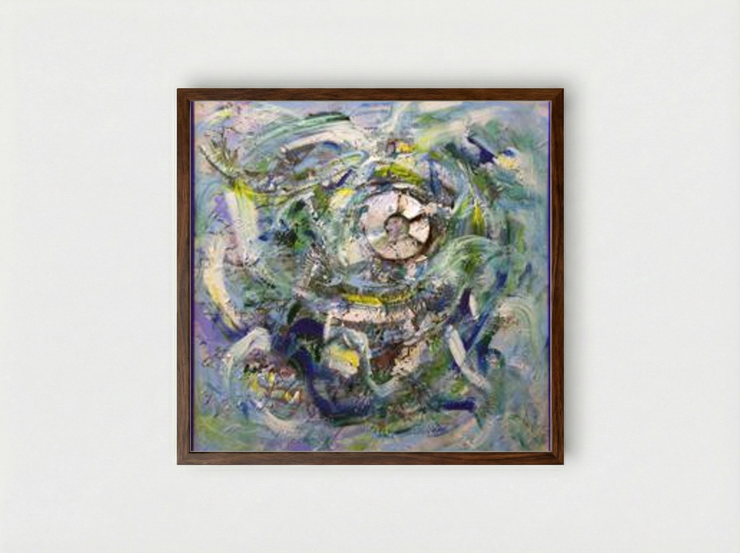 The Vortex - Romul Nutiu - Framed Print Dark Wood