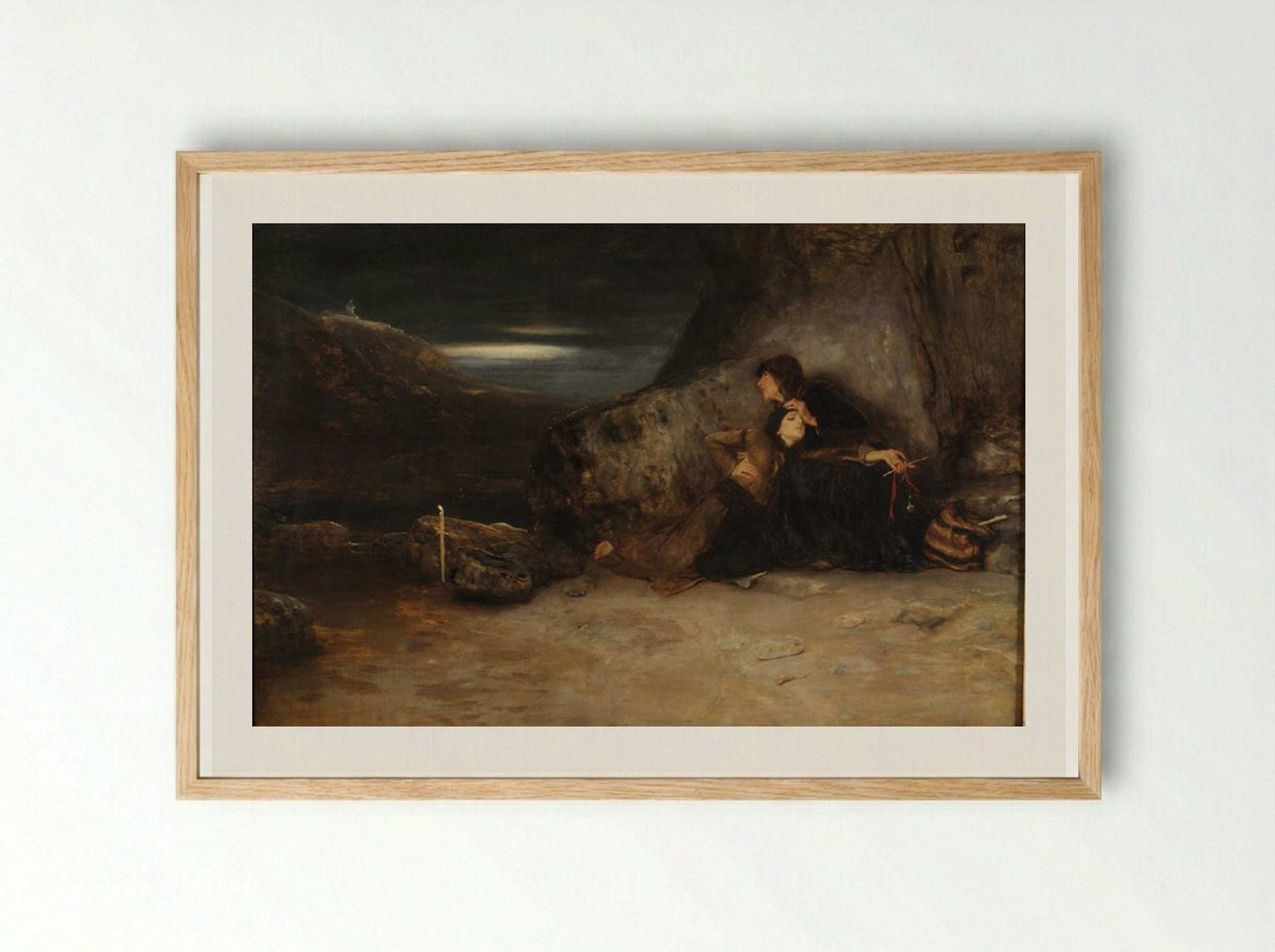 The Vow - Nikolaos Gyzis - Framed Print Wood