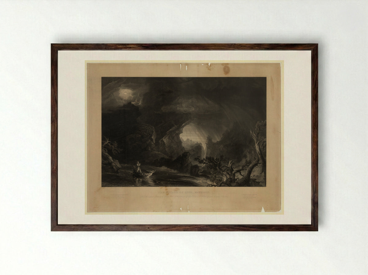 The Voyage of Life: Manhood - James Smillie - Framed Print Dark Wood