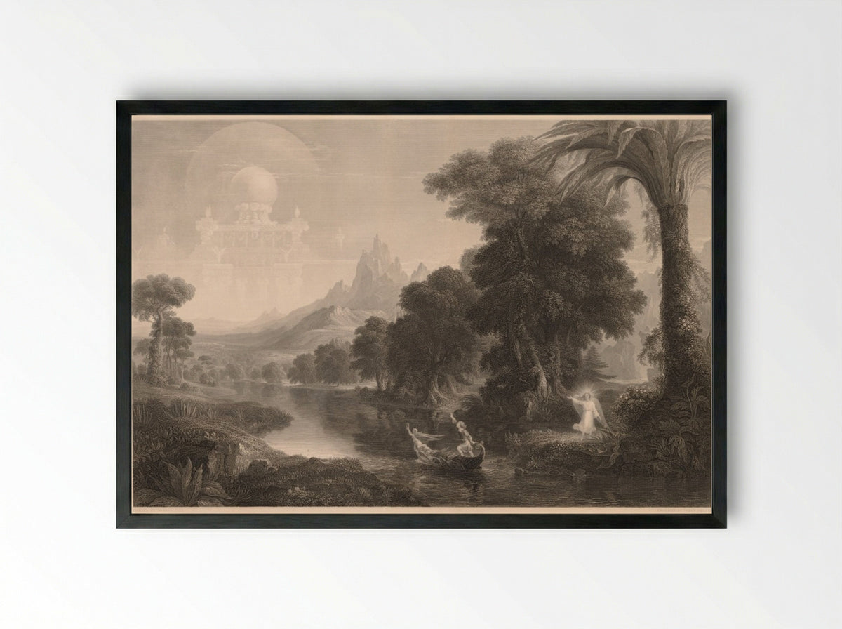 The Voyage of Life: Youth - James Smillie - Framed Print Black