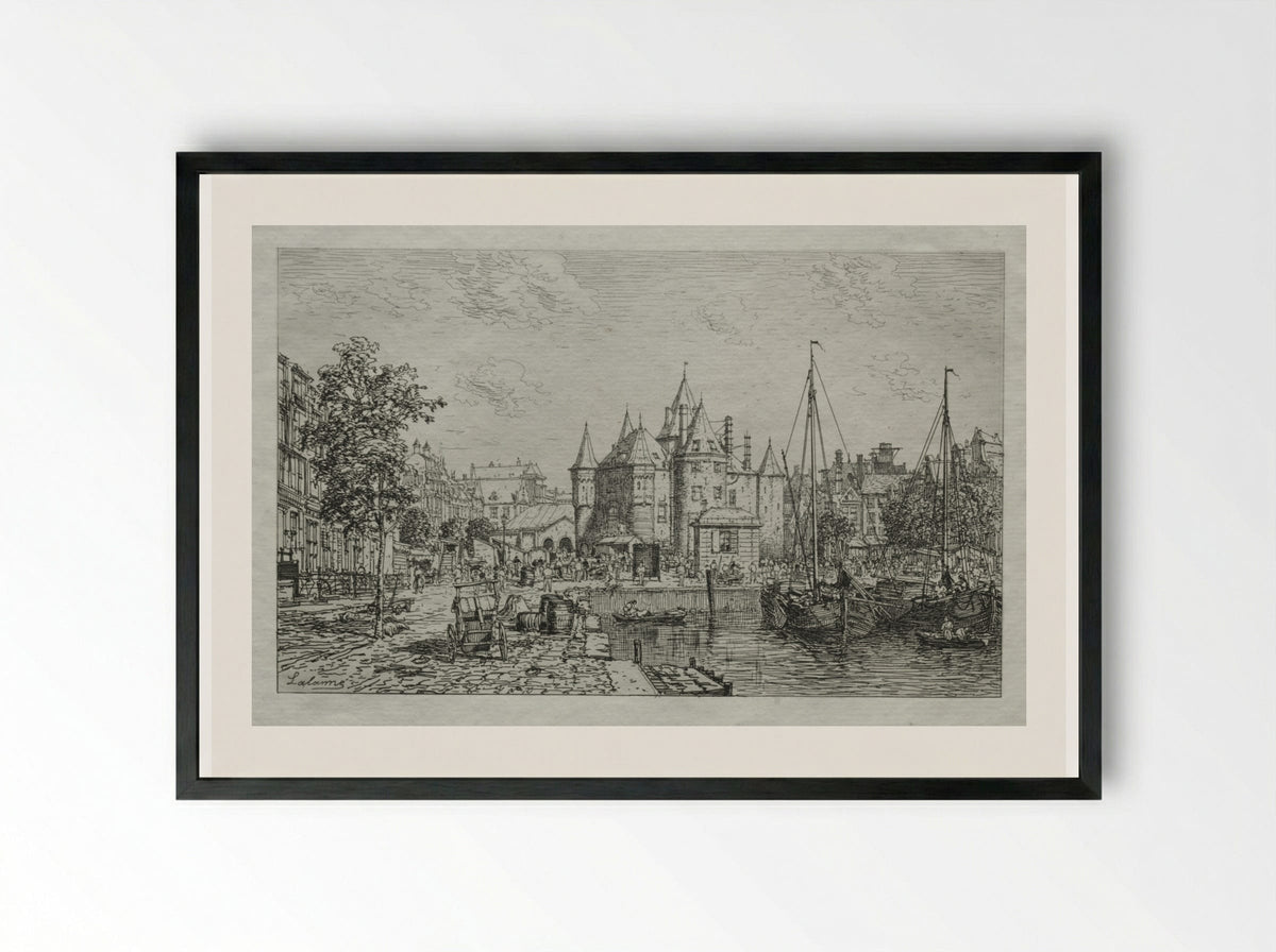 The Wagg-Poids of the City of Amsterdam - Maxime Lalanne - Framed Print Black