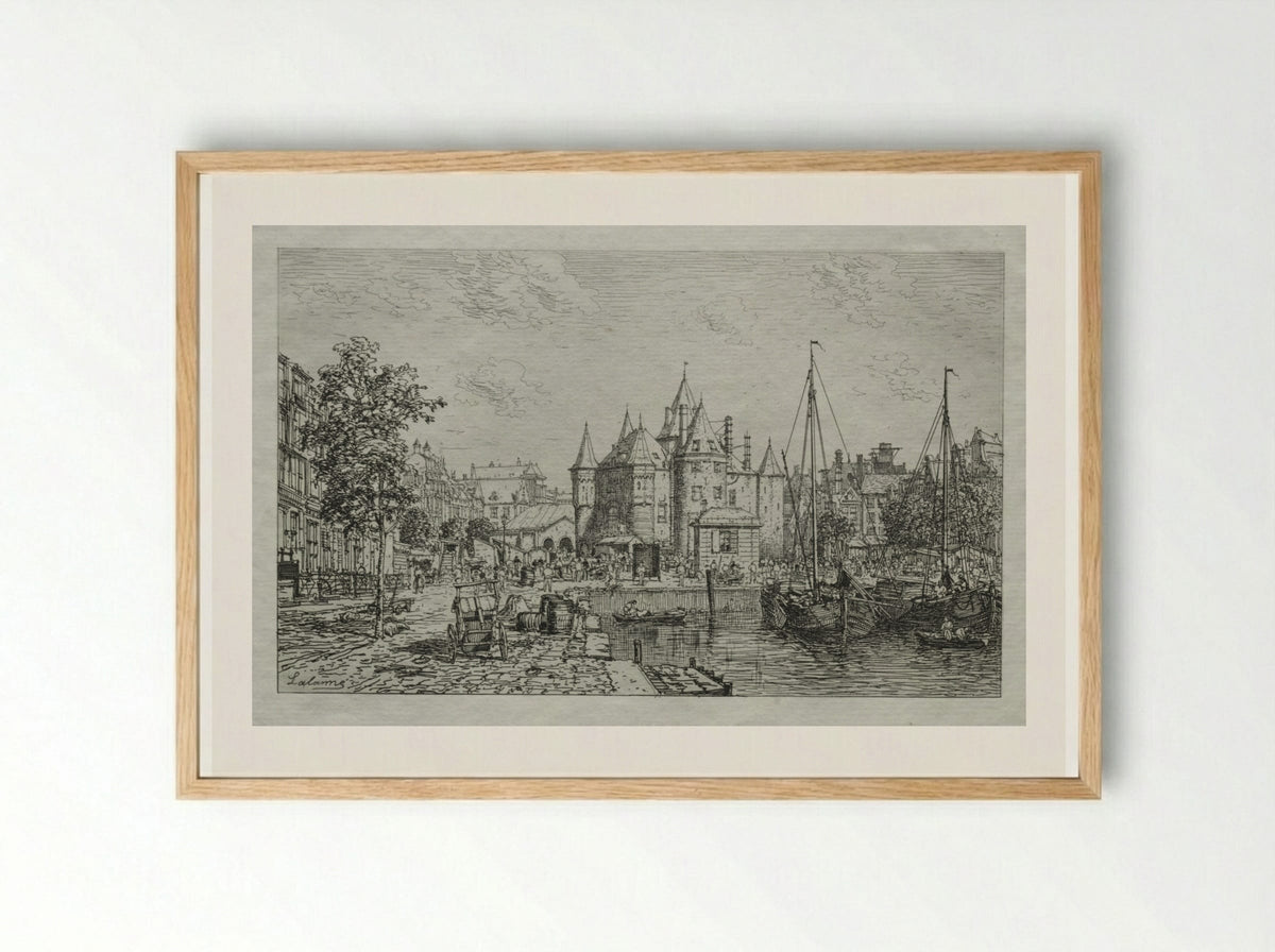 The Wagg-Poids of the City of Amsterdam - Maxime Lalanne - Framed Print Wood