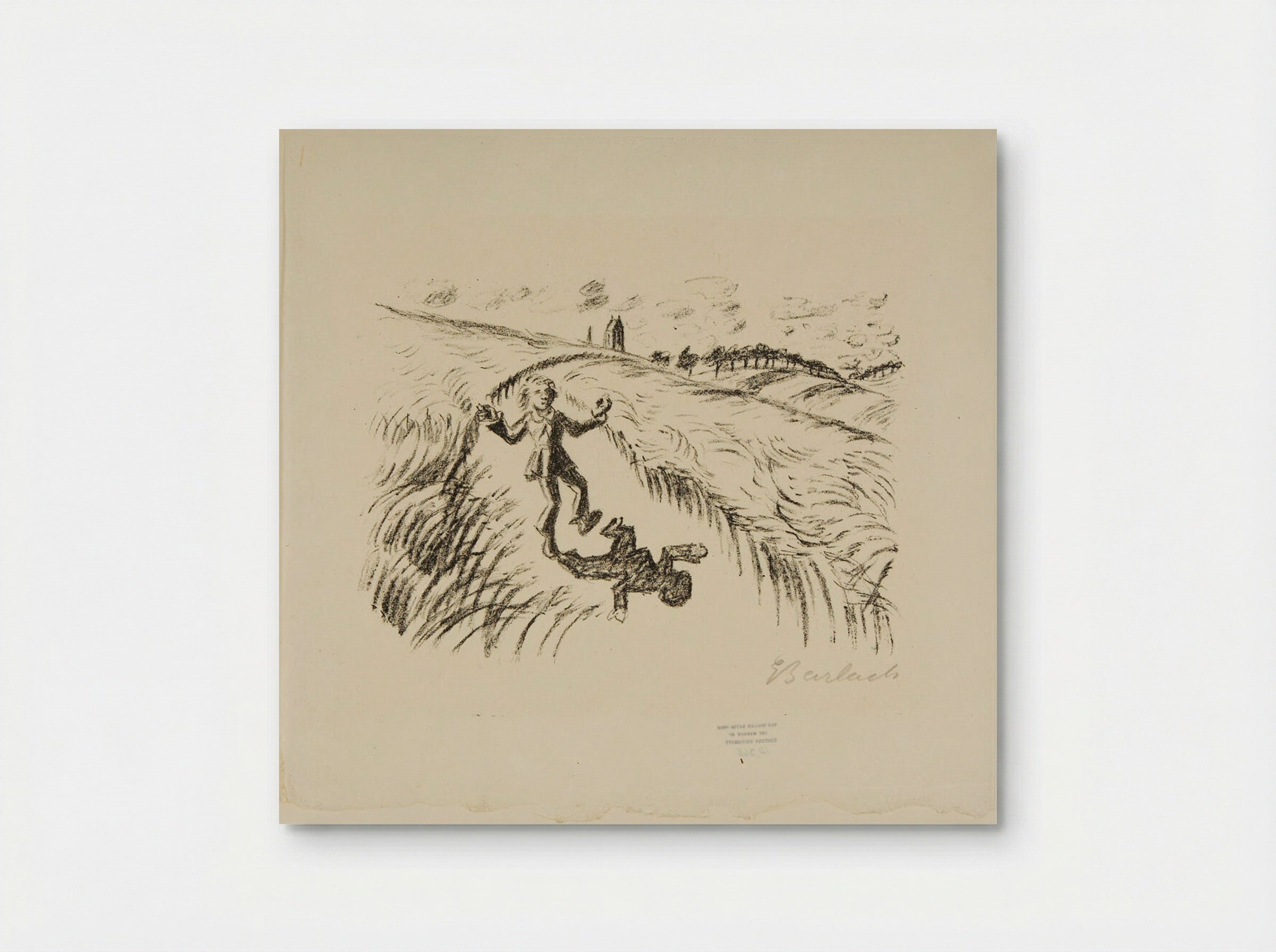 The Walking Bell 2 (The boy on his way to mass) - Ernst Barlach - Poster