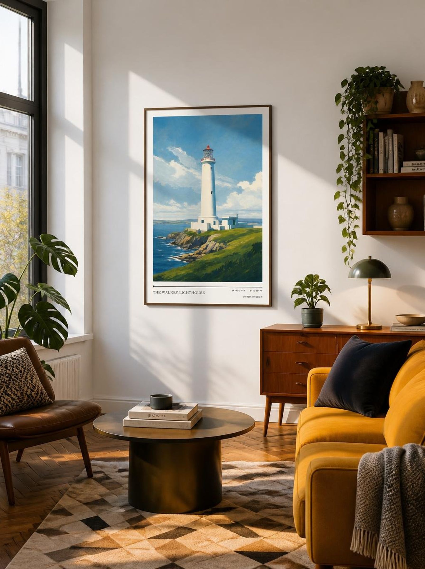 The Walney Lighthouse United Kingdom Travel Poster - Lifestyle