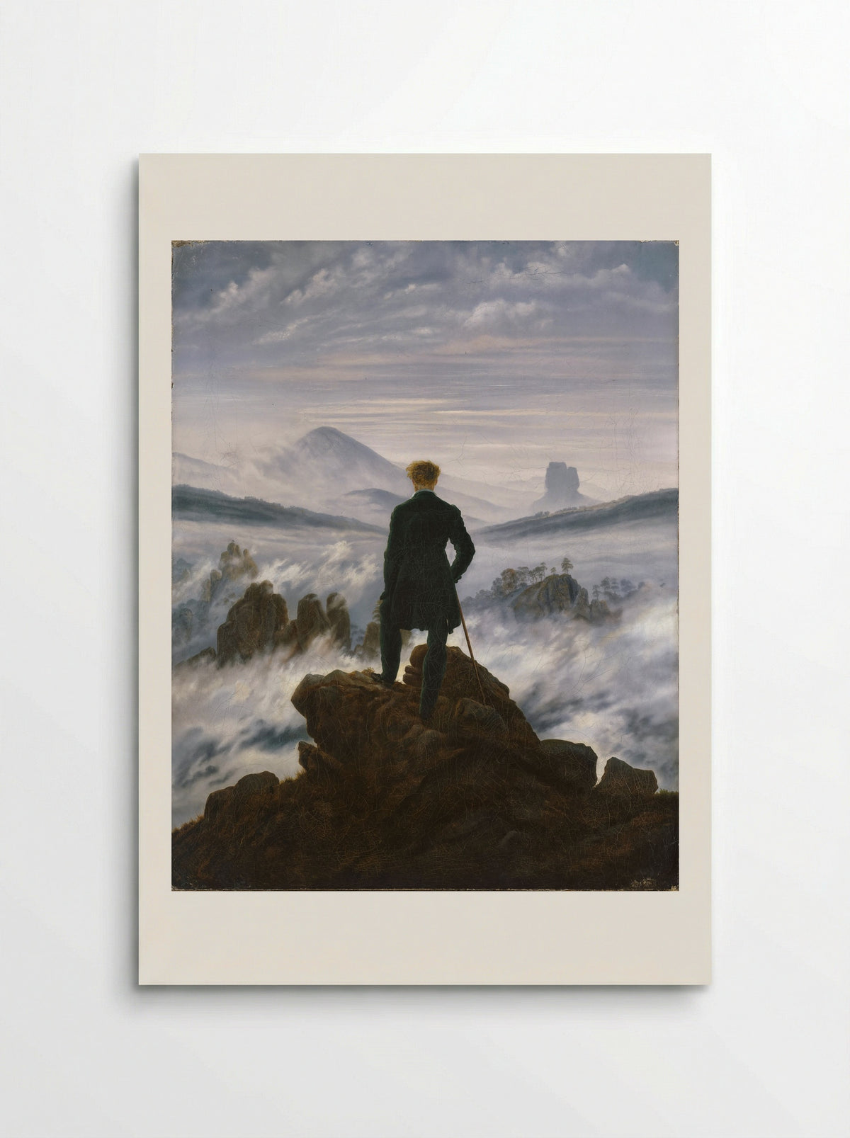 The Wanderer Above the Sea of Fog - Caspar David Friedrich - Poster