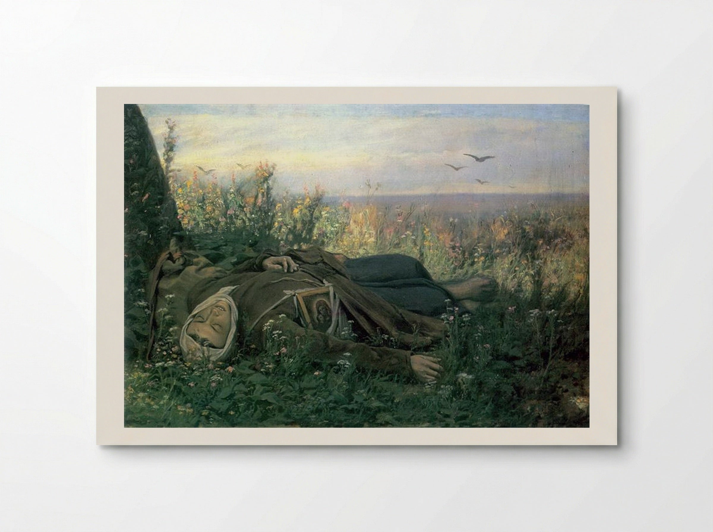 The Wanderer (Resting in a Field) - Vasily Perov - Poster