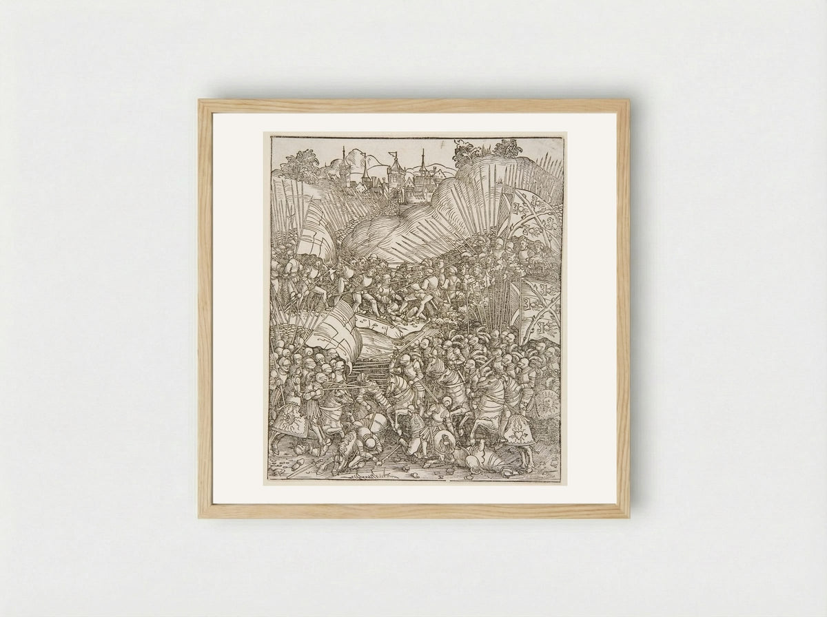 The War with Liège - Wolf Traut - Framed Print Wood