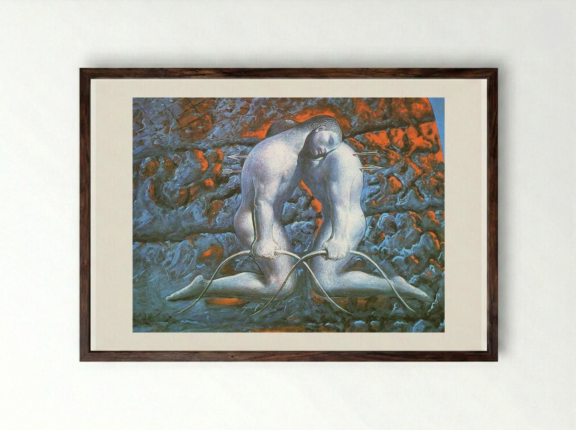 The Warriors - Sabin Balasa - Framed Print Dark Wood