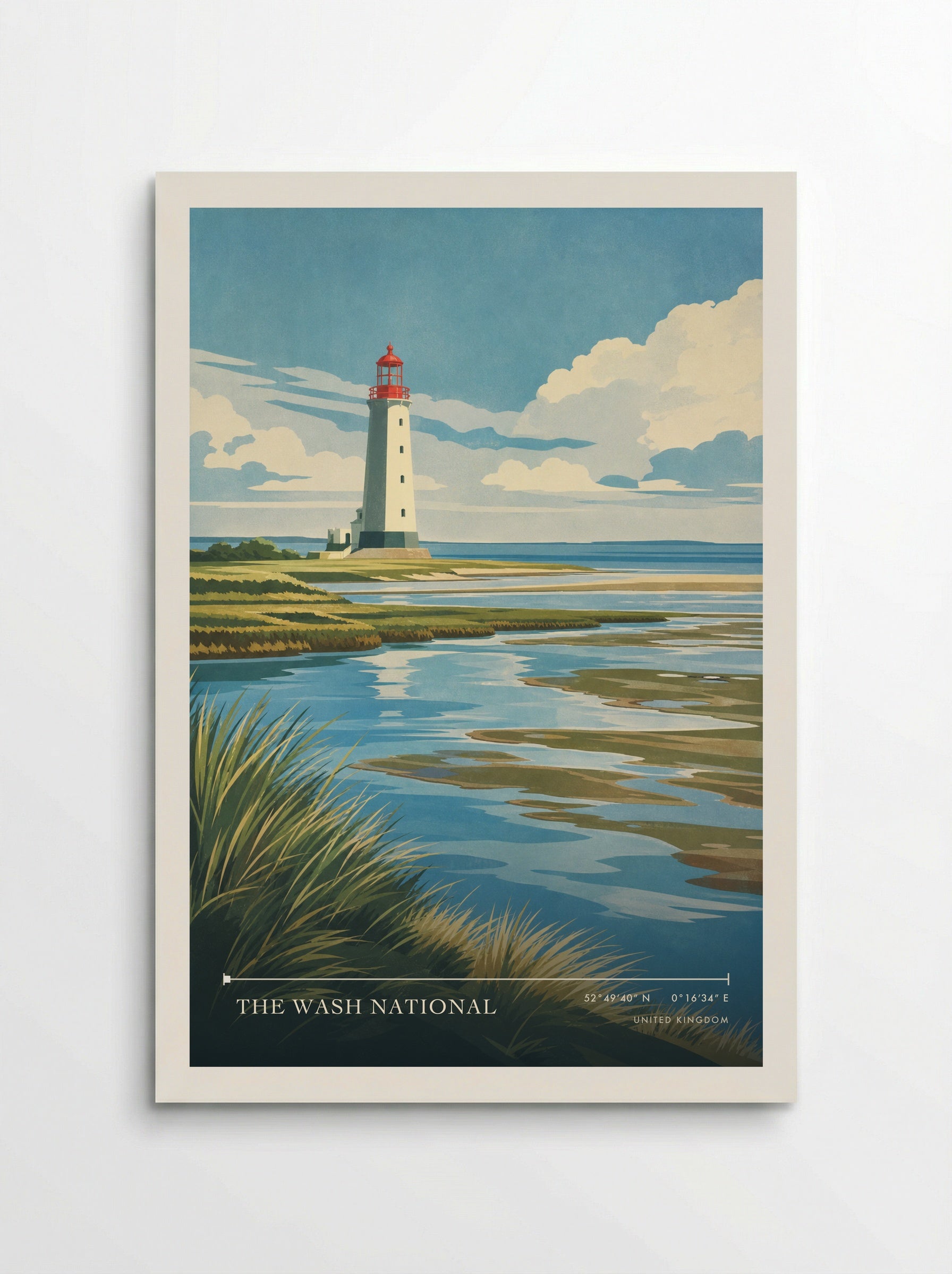 The Wash National United Kingdom Travel Poster - Poster